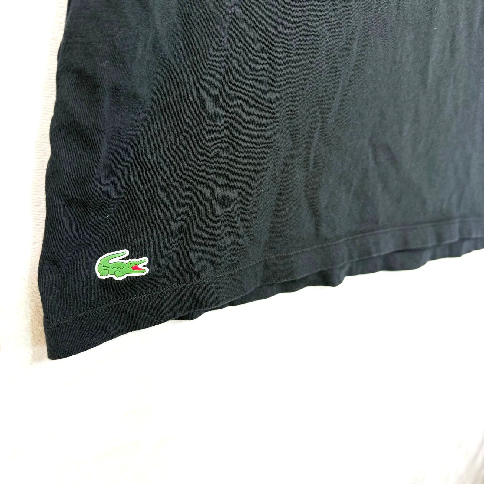 Lacoste Lacoste L Slim VNeck TShirt Sleepwear Black Luxury Designer Size US L / EU 52-54 / 3 - 2 Thumbnail