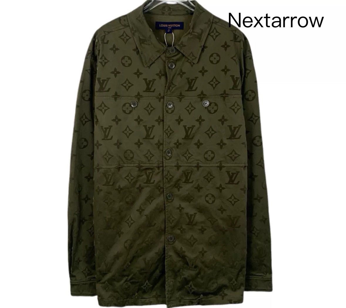 Louis Vuitton Lv 23 Deep Green Logo Long Sleeve Shirt