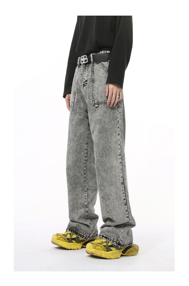 Japanese Brand × Vintage Retro washed cargo straight men's snowflake jeans Size US 32 / EU 48 - 6 Thumbnail