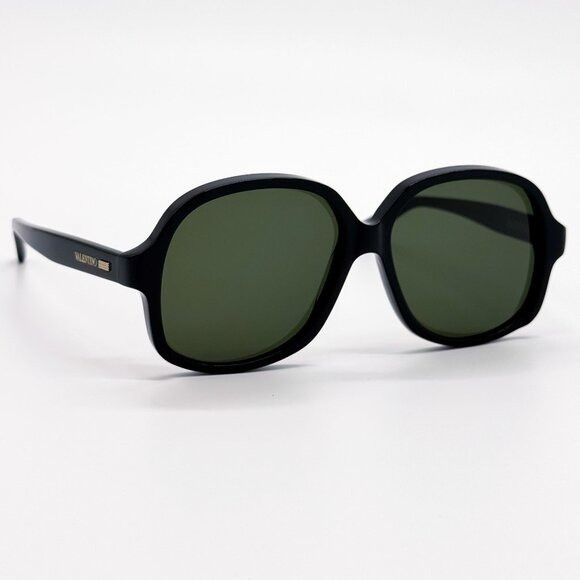 Valentino NEW VALENTINO SUNGLASSES VLS-177A BLACK GREEN WOMEN EYEWEAR Size ONE SIZE - 4 Thumbnail