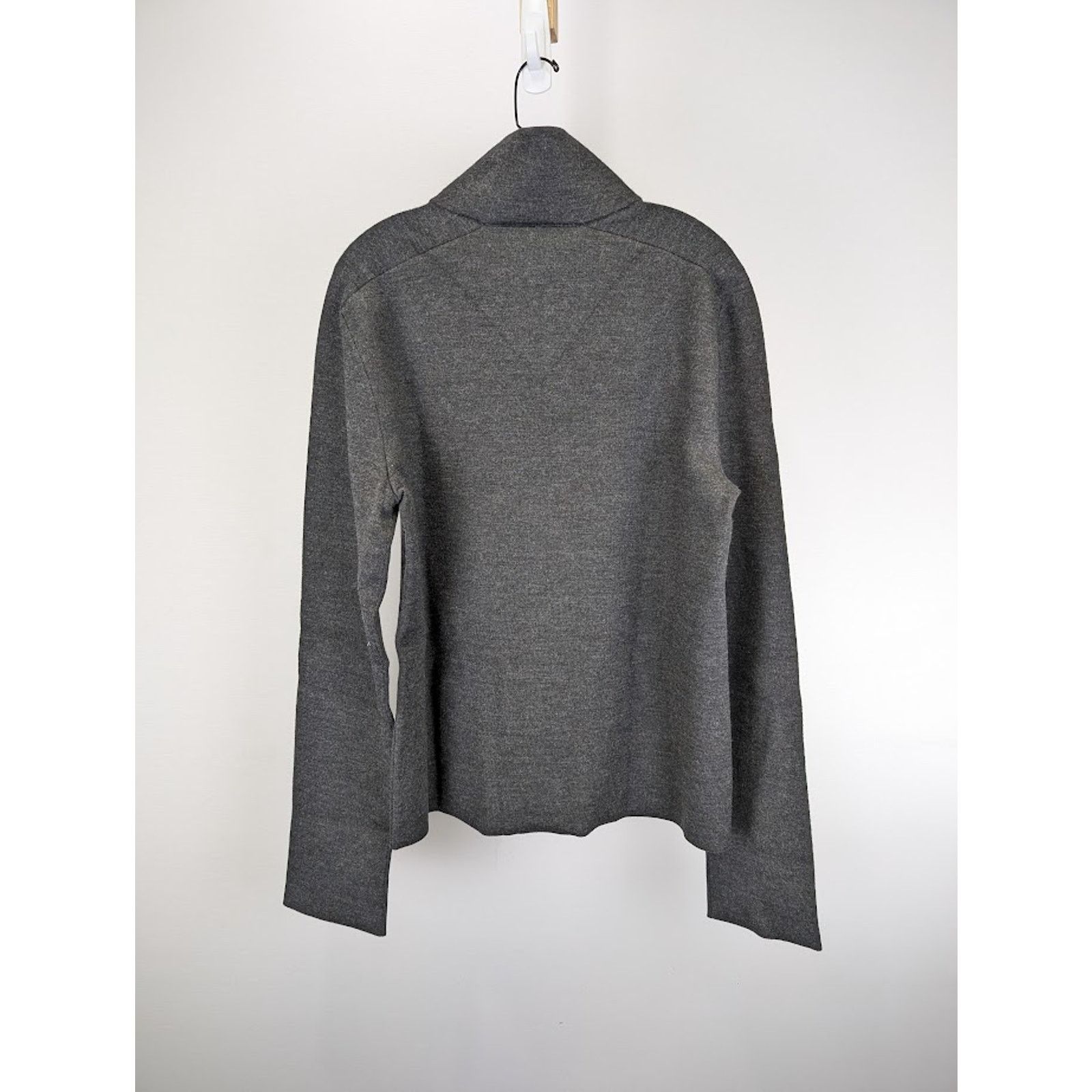 Bottega Veneta o1rshd1 Lightweight Merino Double Pullover in Charcoal/Black Size US L / EU 52-54 / 3 - 9 Thumbnail