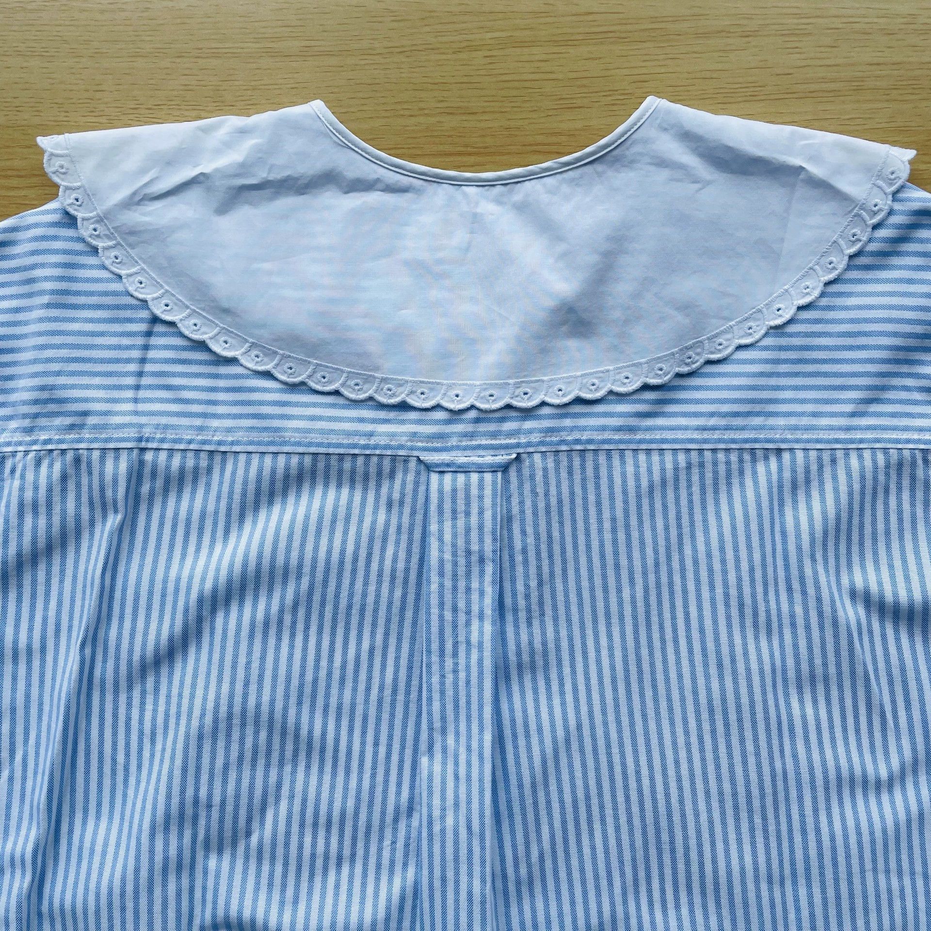Miu Miu MIU MIU women's blue striped short-sleeve dress 36 Size XS / US 0-2 / IT 36-38 - 4 Thumbnail