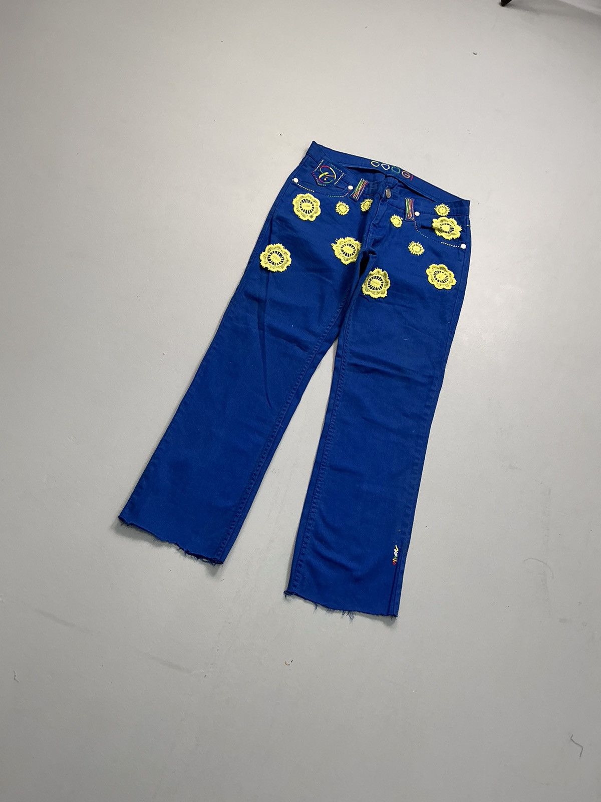Designer Vintage Y2K crazy embroidered denim Size US 34 / EU 50 - 3 Thumbnail
