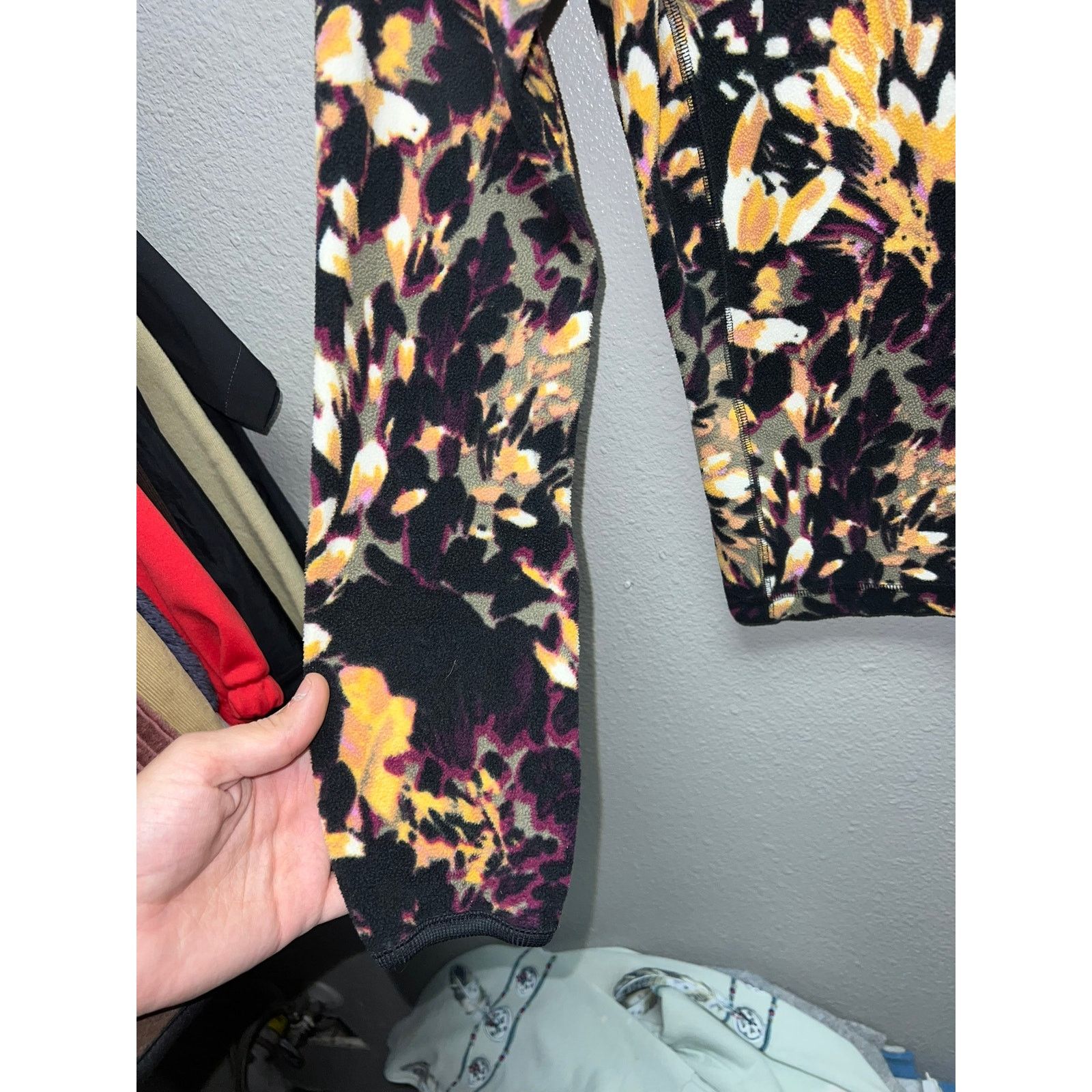 Vintage Womens Columbia Floral Print Fleece Sweatshirt Pullover M Size M / US 6-8 / IT 42-44 - 5 Thumbnail