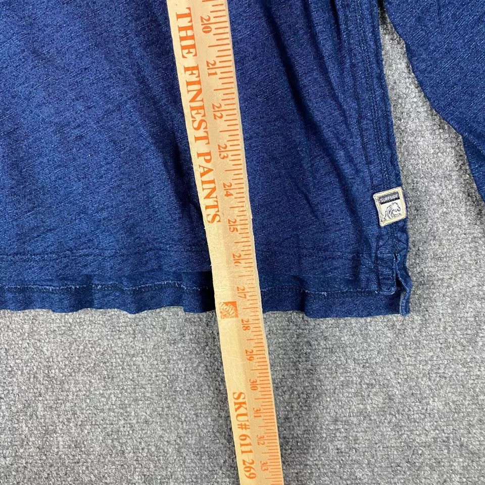 Surfside Supply Co. Surf Side Supply Henley Shirt Men's Large Blue 100% Cotton L Size US L / EU 52-54 / 3 - 6 Thumbnail