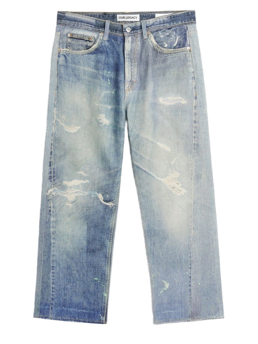 Our Legacy Third Cut 'Digital Chalk Flower Print' Jeans | Grailed