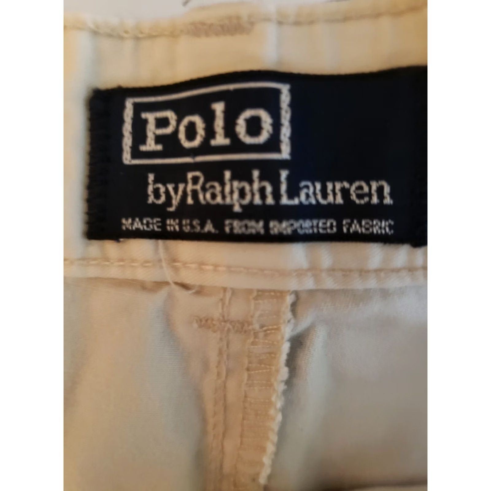 Polo Ralph Lauren Polo Ralph Lauren Chino Shorts Men Beige 32 Regular Twill Cotton 8 Inseam Outdoor Casual Vintage No Size US XS / EU 42 / 0 - 7 Thumbnail