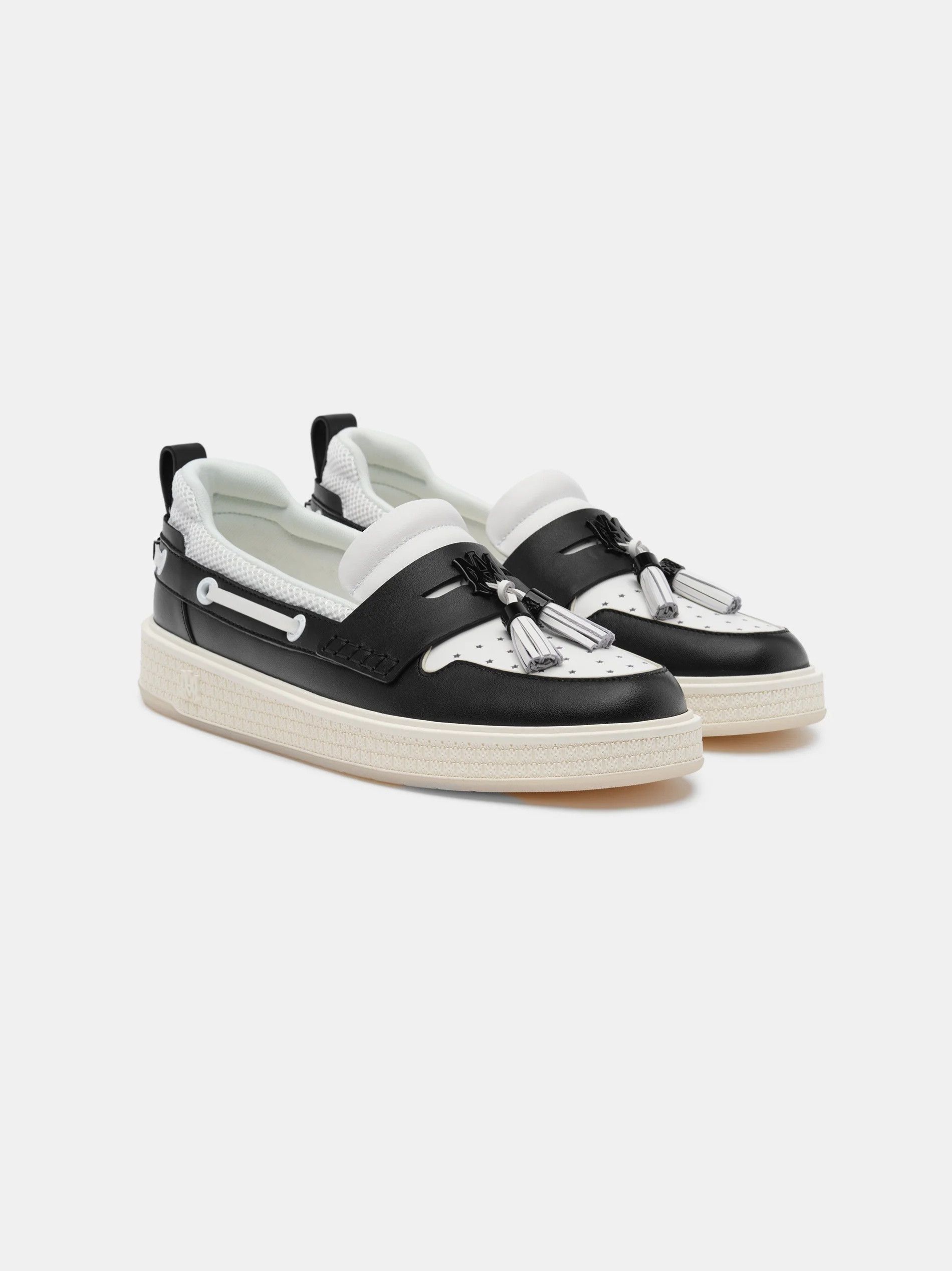 Amiri o1s1wg110325 Tassle Hybrid Loafers in White/Black Size US 10 / EU 43 - 2 Thumbnail