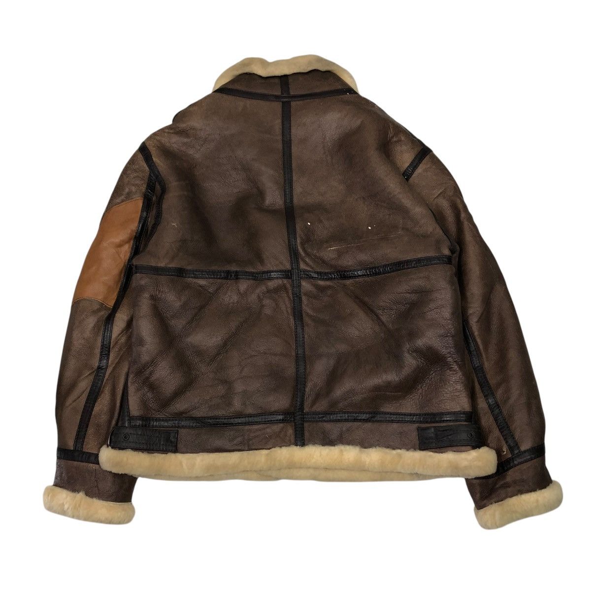 Vintage 🔥VINTAGE B 3 SHEARLING LEATHER JACKET TIGER ISSEY MIYAKE Size US L / EU 52-54 / 3 - 2 Thumbnail