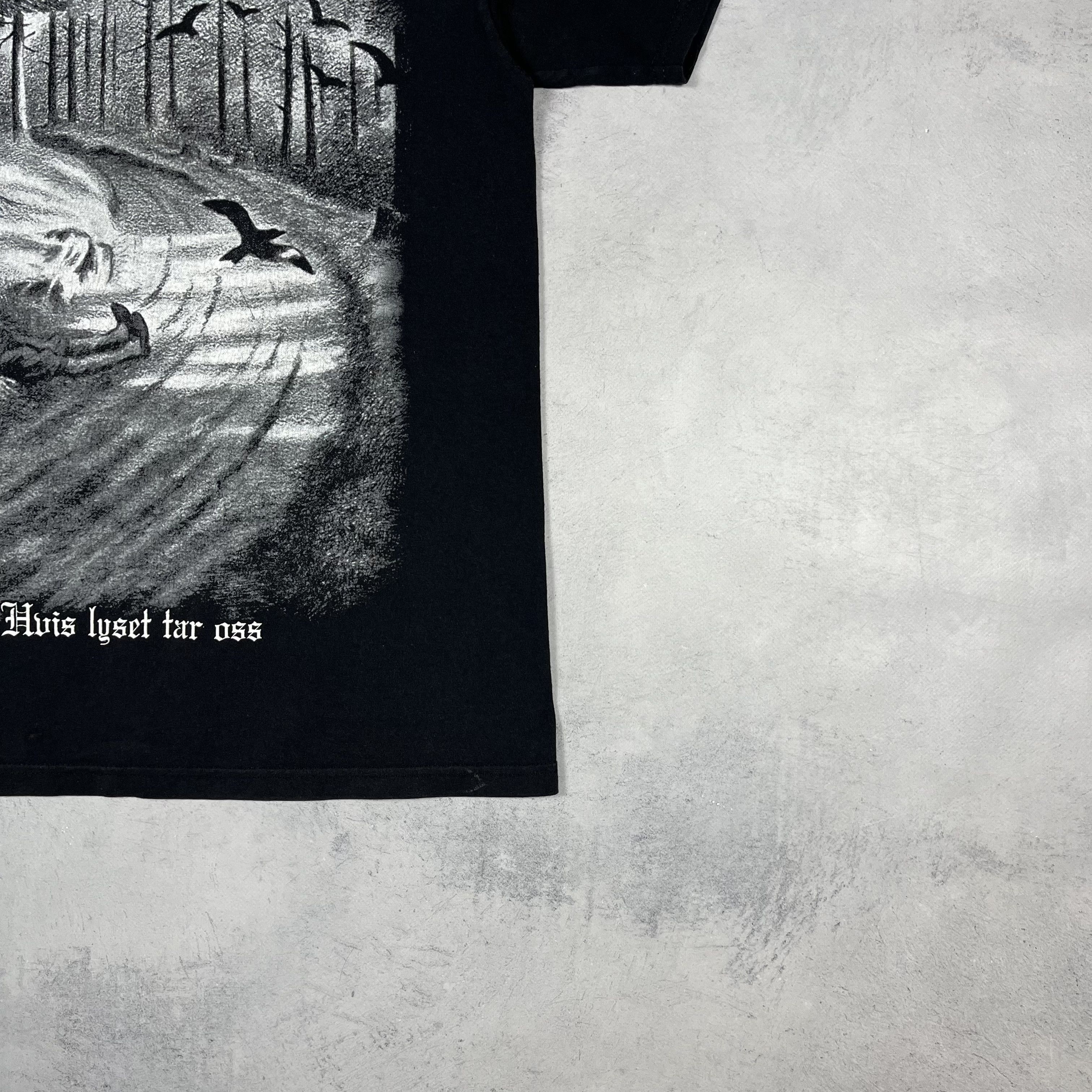 Band Tees Vintage Burzum Hvis Lyset Tar Oss Black Metal T Shirt 00’s Size US M / EU 48-50 / 2 - 4 Thumbnail