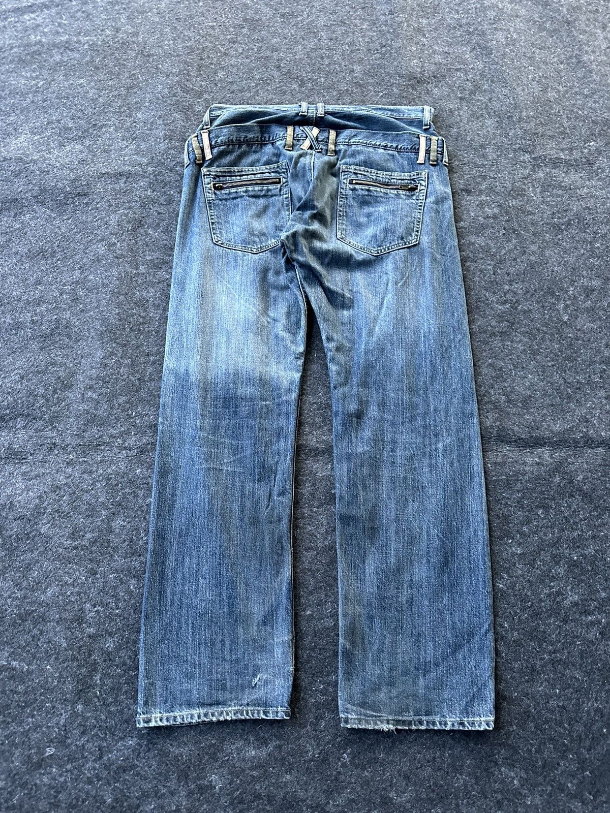 If Six Was Nine × PPFM Double Waist Unbrand Japan Paint Dirty Style D409 Size US 34 / EU 50 - 3 Thumbnail