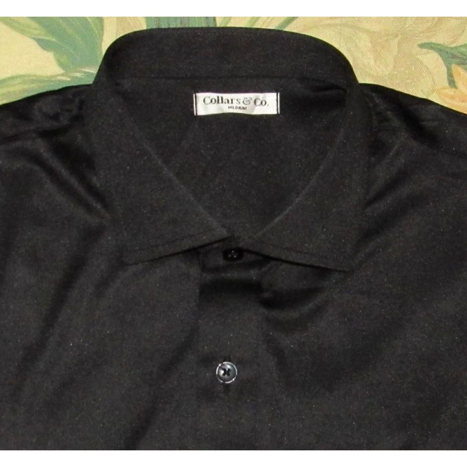 CO COLLARS & CO Black Short Sleeve Button Down Shirt Medium Size US M / EU 48-50 / 2 - 2 Thumbnail
