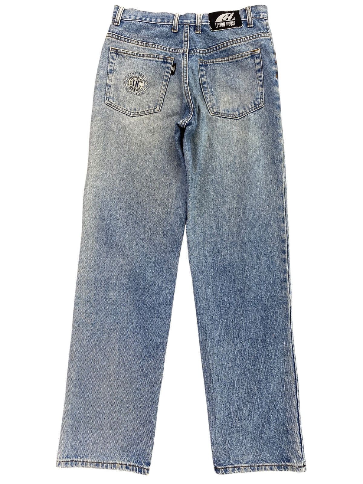 Japanese Brand Vintage Leyton House Faded Wash Style Loose Jeans Size US 28 / EU 44 - 3 Thumbnail