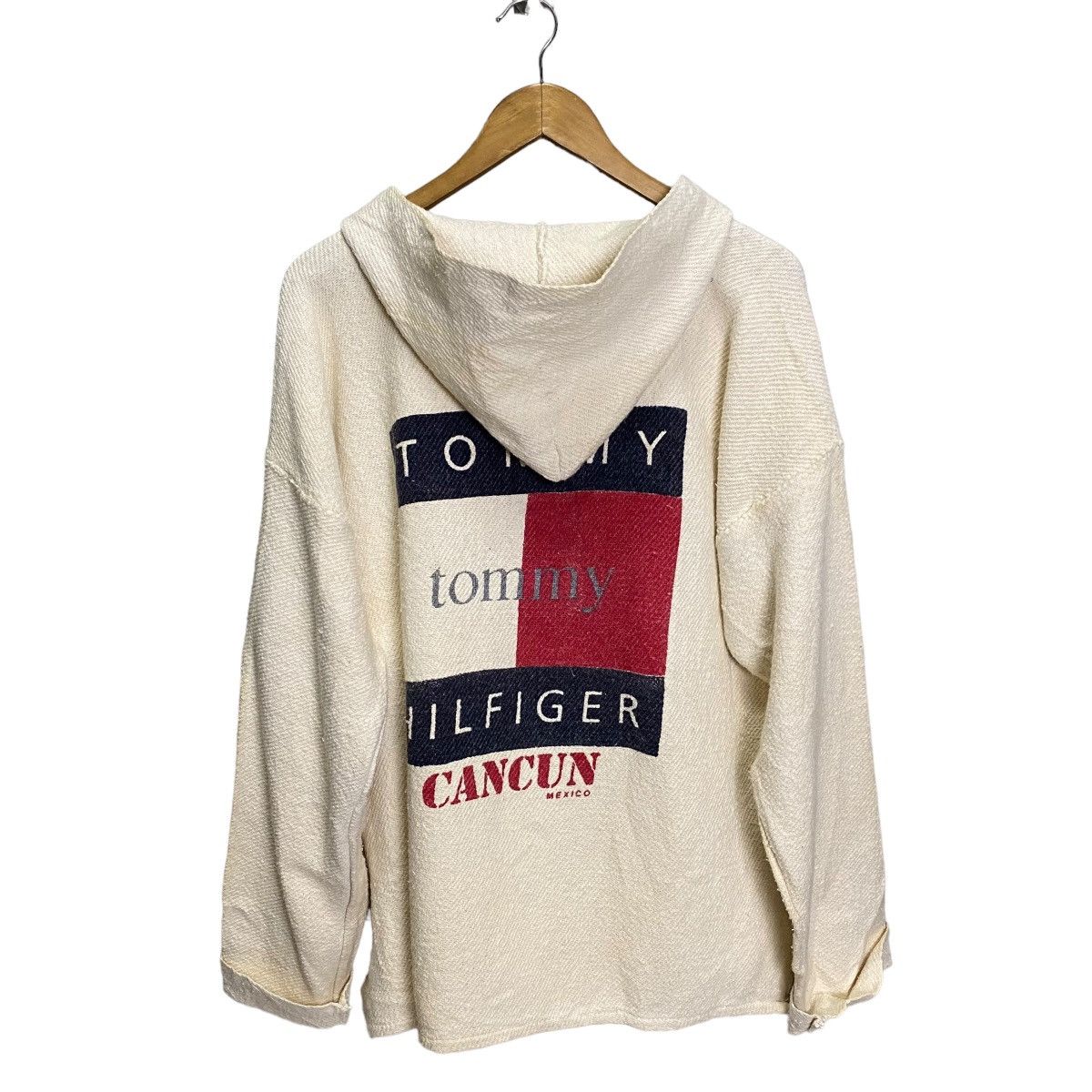 Tommy Hilfiger × Vintage Tommy Hilfiger Mexico Hoodie Pullover Baja Sweater Poncho Size US L / EU 52-54 / 3 - 1 Thumbnail
