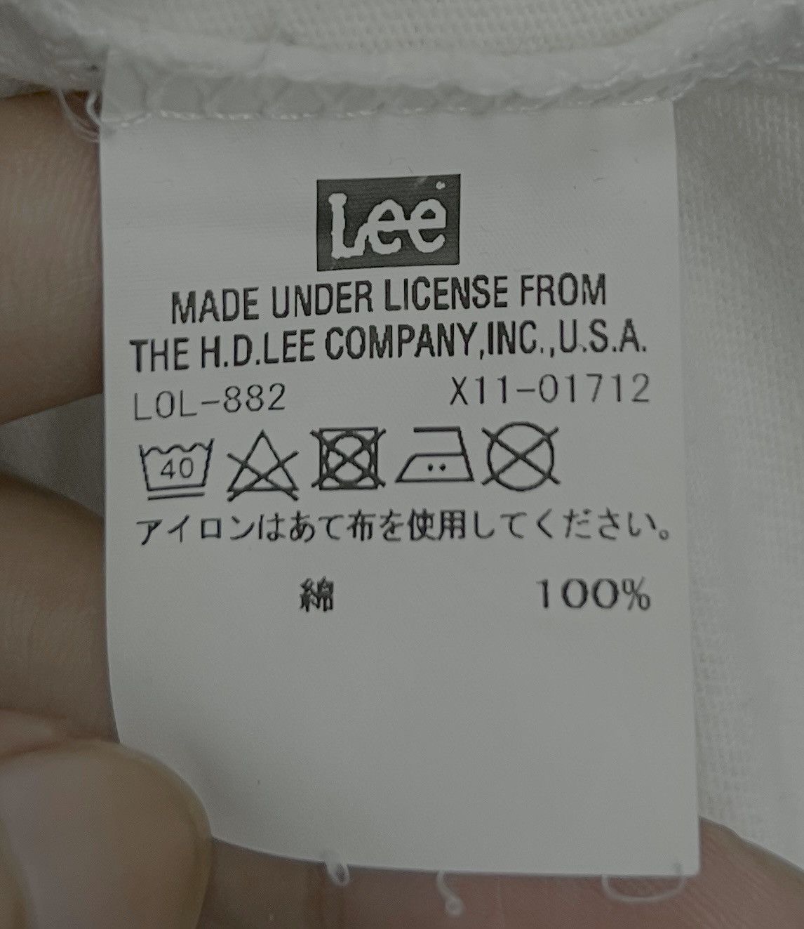 Lee × Vintage VINTAGE LEE UNION MADE SANFORIZED SHRUNK T SHIRT Size US L / EU 52-54 / 3 - 8 Thumbnail