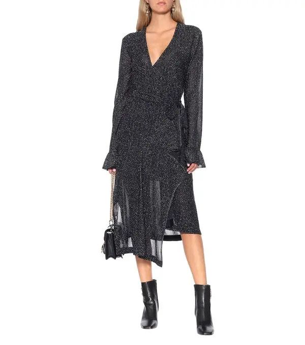 Chloe o1y0825 Midi Dress in Midnight Blue Size XS / US 0-2 / IT 36-38 - 2 Thumbnail