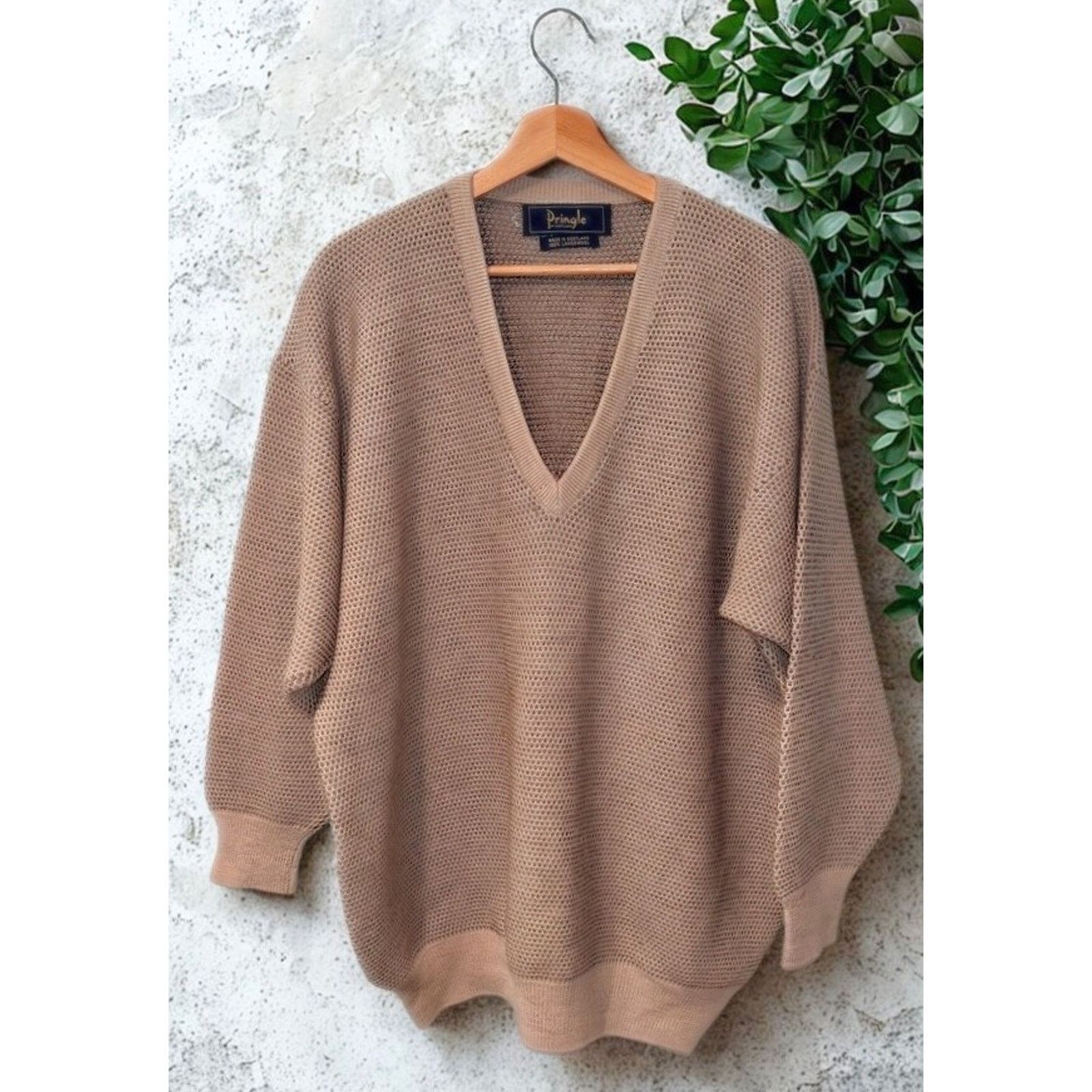 Pringle Of Scotland Pringle of Scotland Vintage Lambswool V-Neck Sweater 2XL Size US XXL / EU 58 / 5 - 2 Thumbnail
