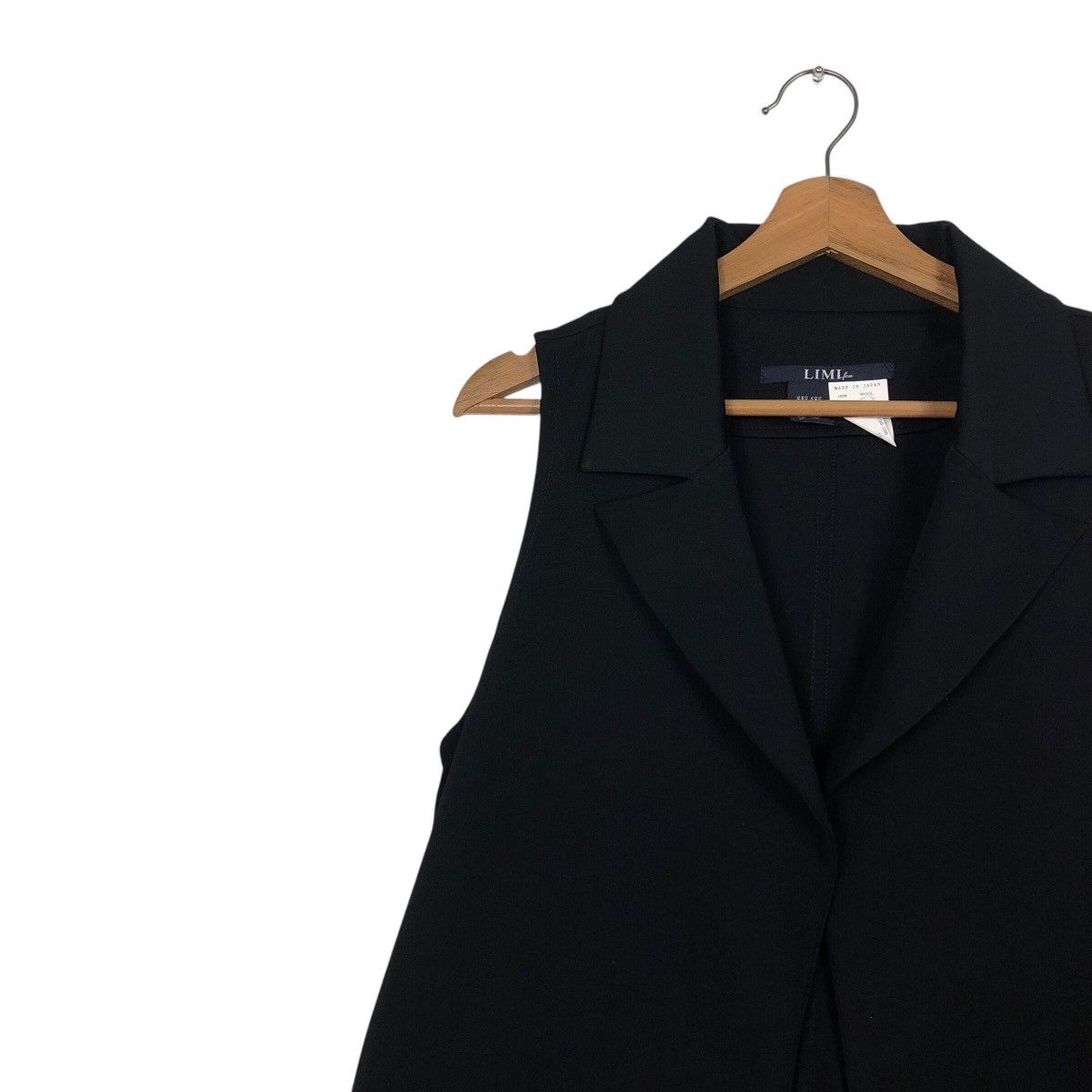 Limi Feu 📌Sleeveless Jacket Runway Rich Black No Button Limi Feu Size S / US 4 / IT 40 - 8 Thumbnail
