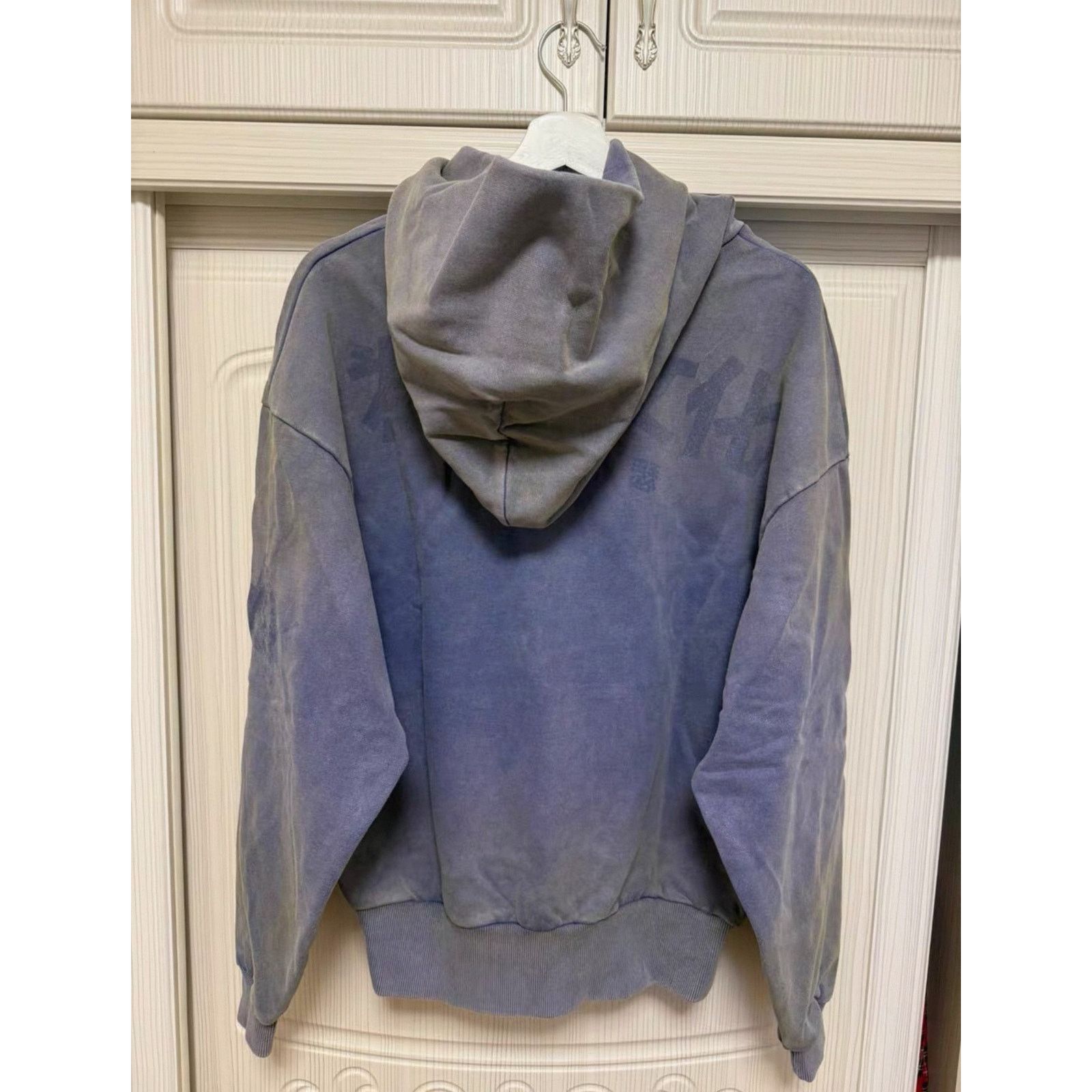 Japanese Brand Japanese Brand Vintage Faded Wash War Hoodie Purple Blue Size US S / EU 44-46 / 1 - 3 Thumbnail