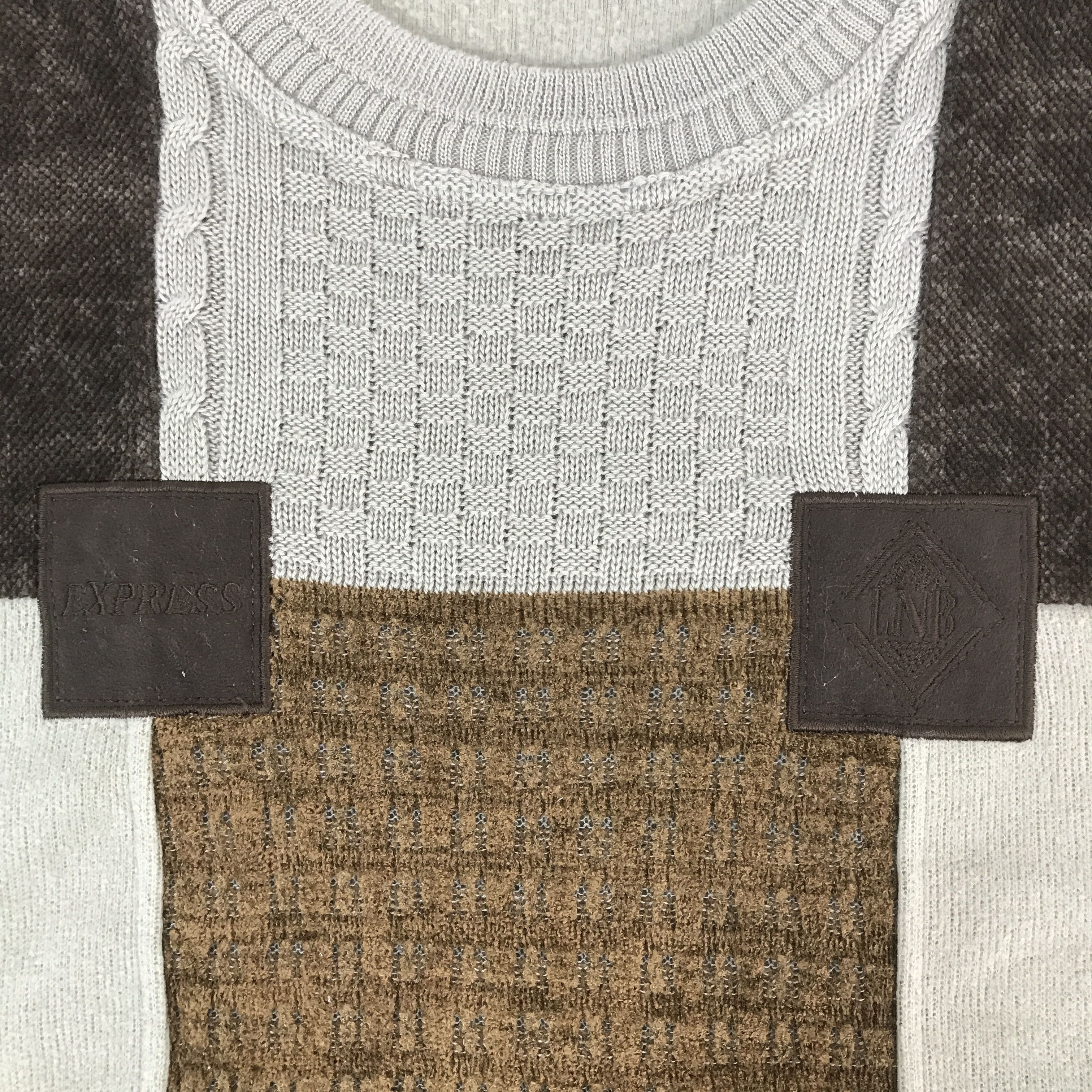 Lindbergh Vintage lindbergh Patchwork Sweatshirt Jacket Size US L / EU 52-54 / 3 - 10 Thumbnail