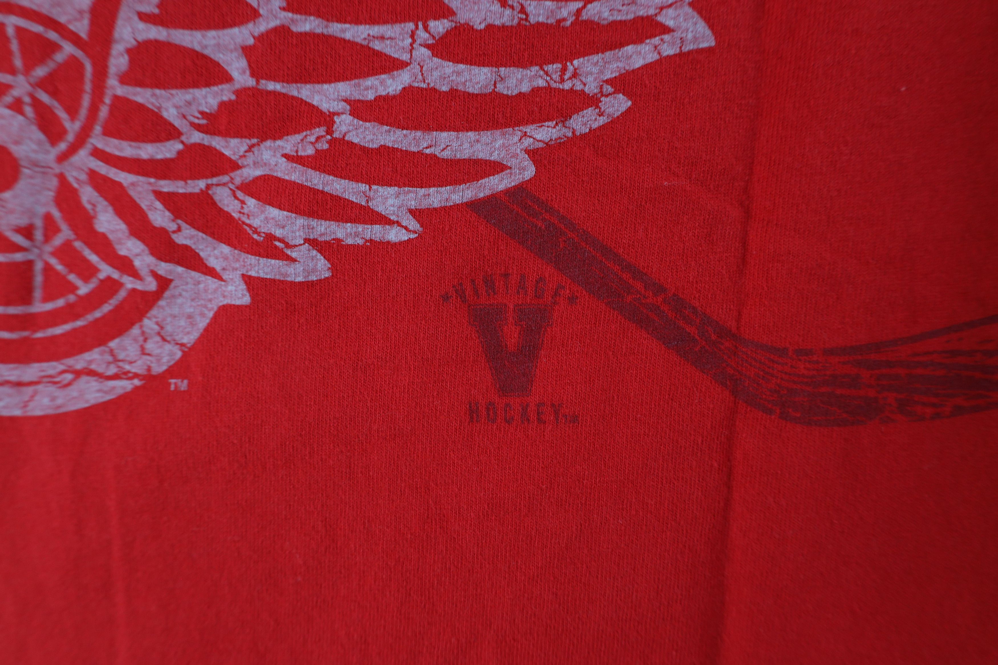 Vintage Vintage D Detroit Red Wings Hockey Short Sleeve T-Shirt Size US M / EU 48-50 / 2 - 10 Thumbnail
