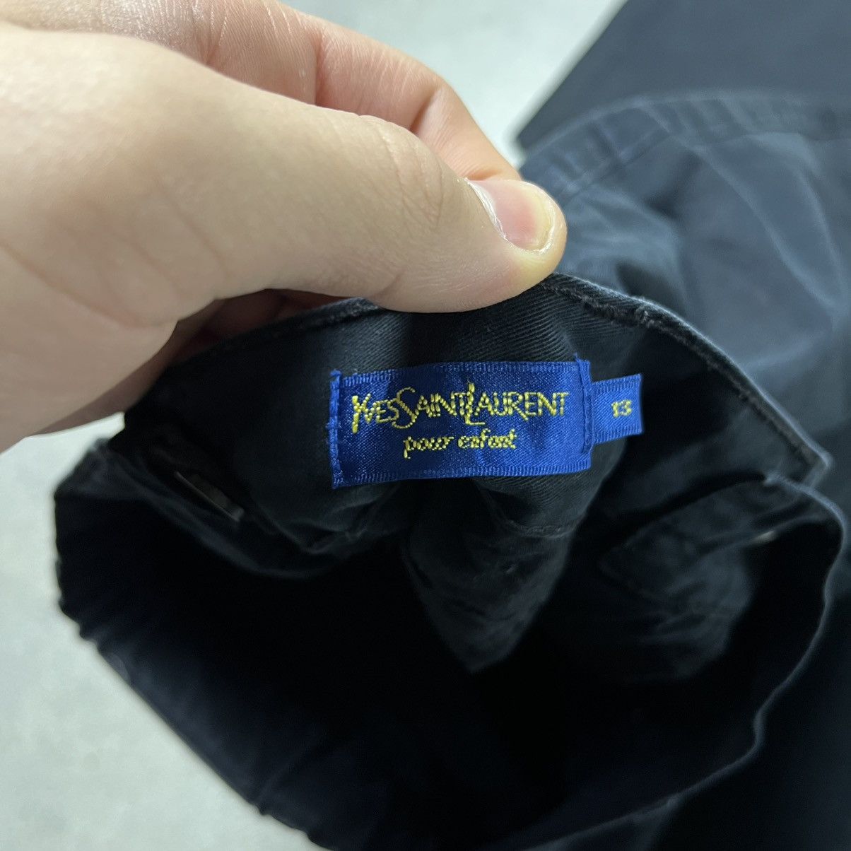 Yves Saint Laurent Vintage Yves Saint Laurent Pants Big Logo YSL Denim Jeans Size US 26 / EU 42 - 8 Thumbnail