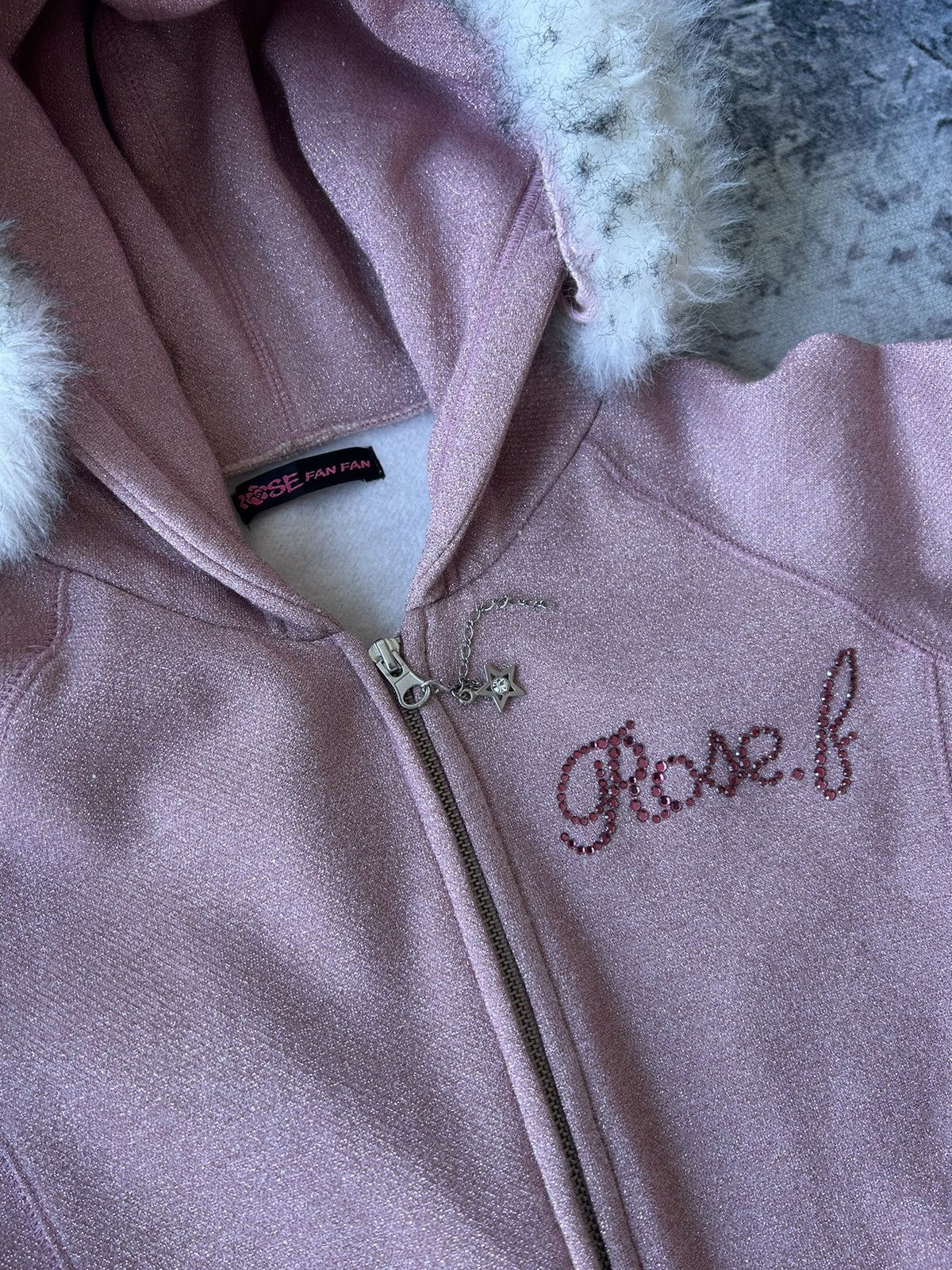 Japanese Brand Y2k Rose Zipper Hoodie Fur Size XS / US 0-2 / IT 36-38 - 8 Thumbnail