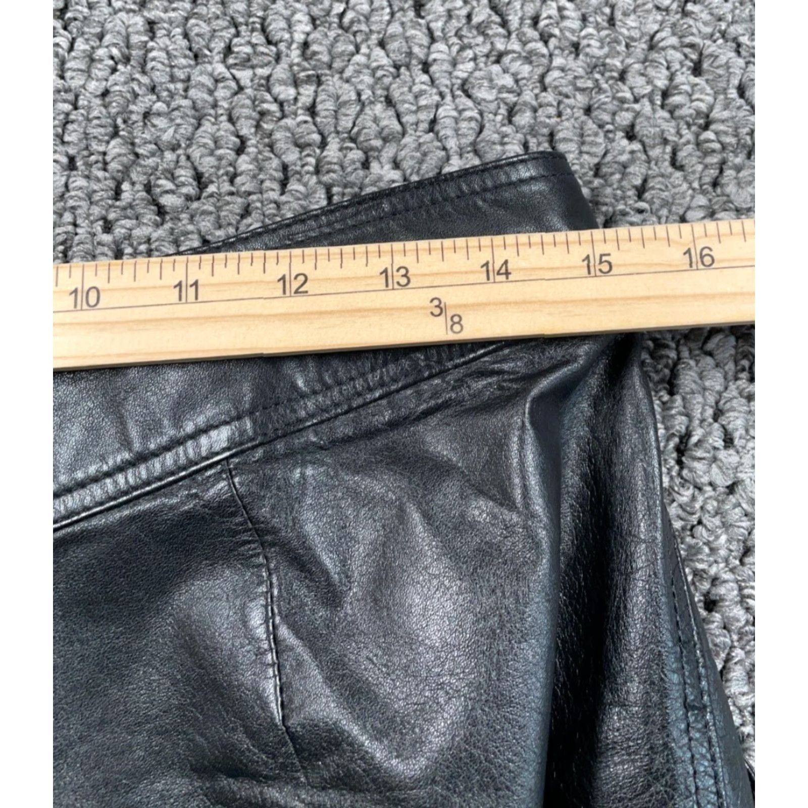 Vintage VINTAGE German Leather Motorcycle Pants Women's 30 x 29 Black Biker Buckles Moto Pants 42 Tagged Size Women Leather Gray? Size 30" / US 8 / IT 44 - 5 Thumbnail