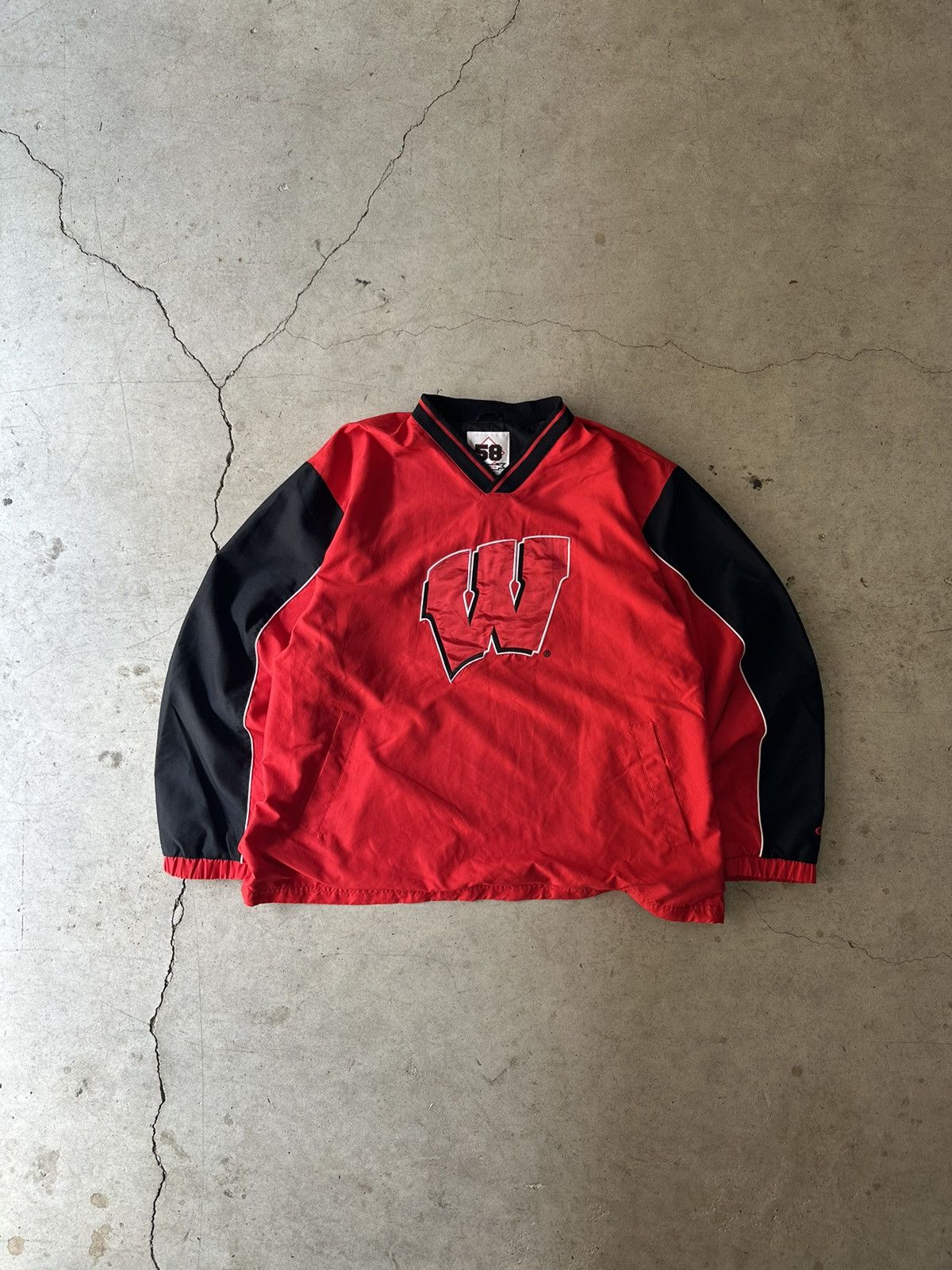 Starter Y2K Vintage Wisconsin Badgers windbreaker Size US XL / EU 56 / 4 - 1 Thumbnail
