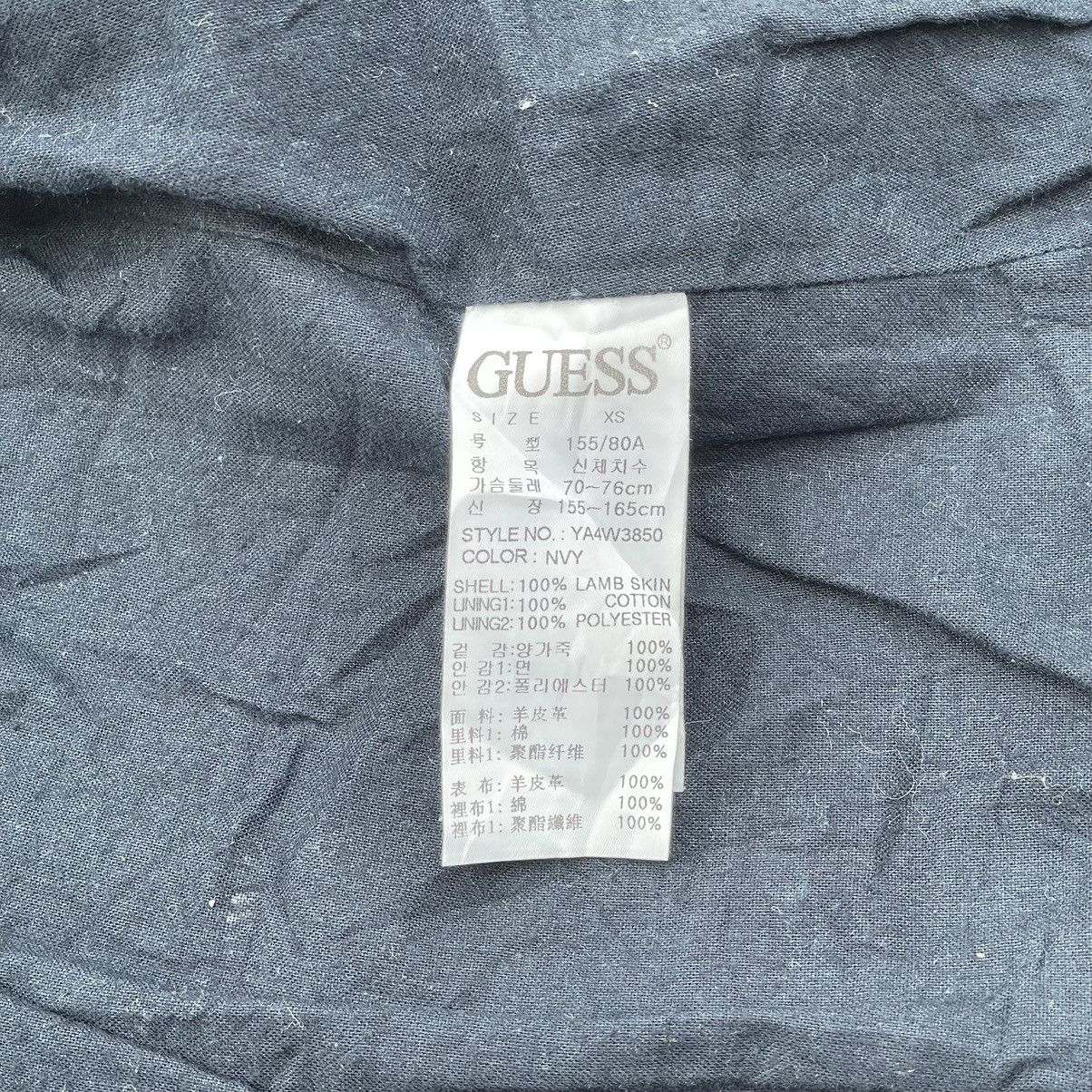 Guess “GUESS” AVANT GARDE TURTLE NECK LEATHER JACKET Size XS / US 0-2 / IT 36-38 - 13 Thumbnail