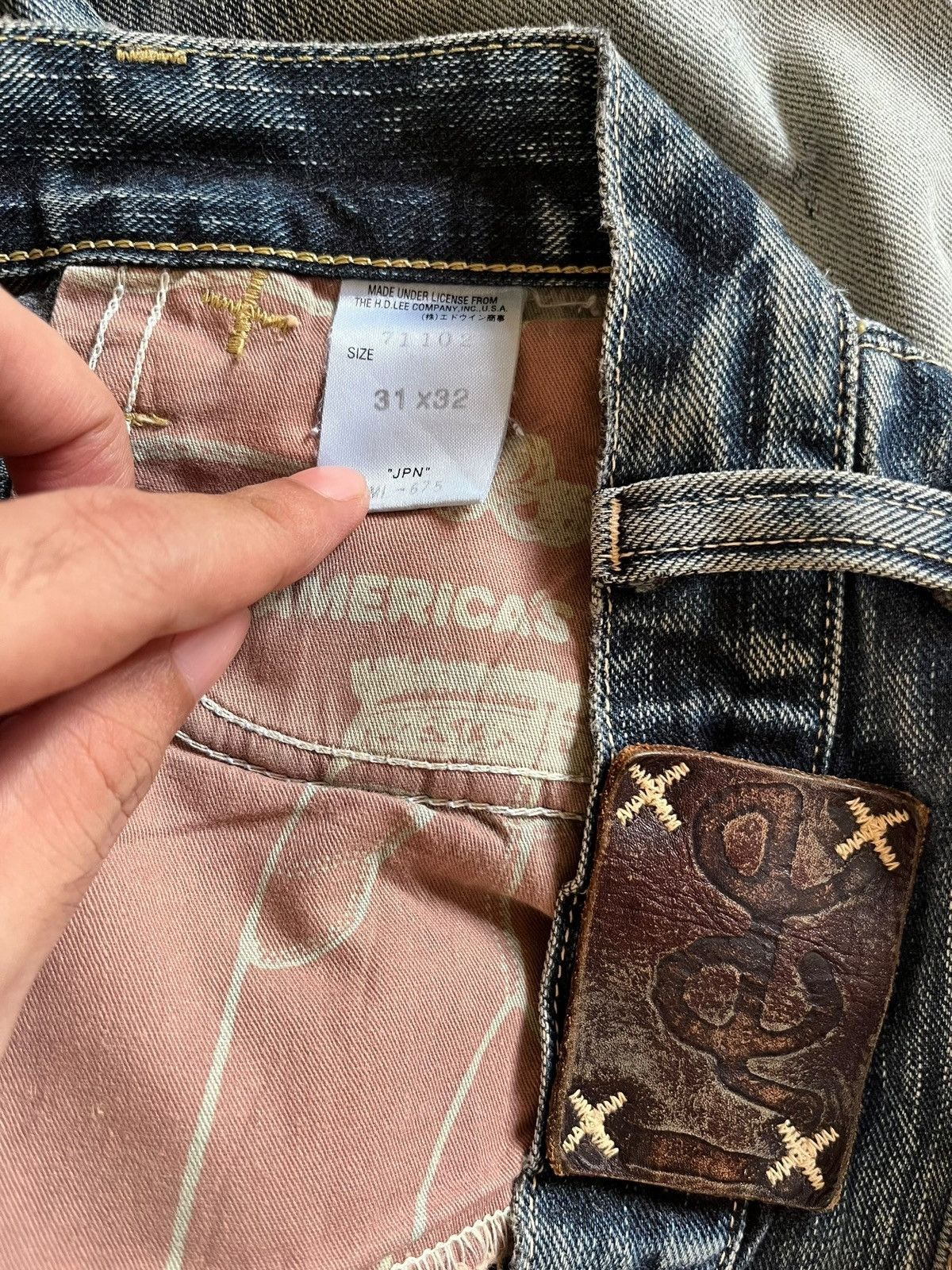 Lee Vintage Japanese Lee Riders Faded Wash Flare Jeans Size US 31 - 9 Thumbnail