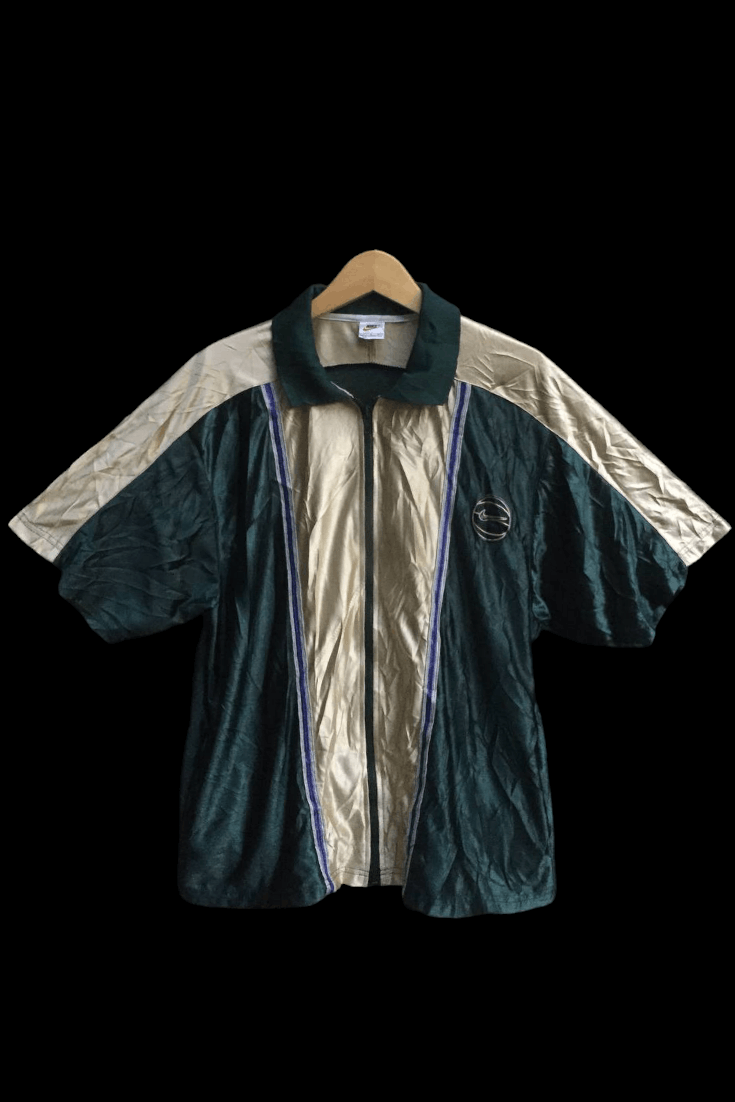 Nike Archive Vtg NIKE 90s BASKETBALL fullzip collor block big log Size US L / EU 52-54 / 3 - 3 Thumbnail