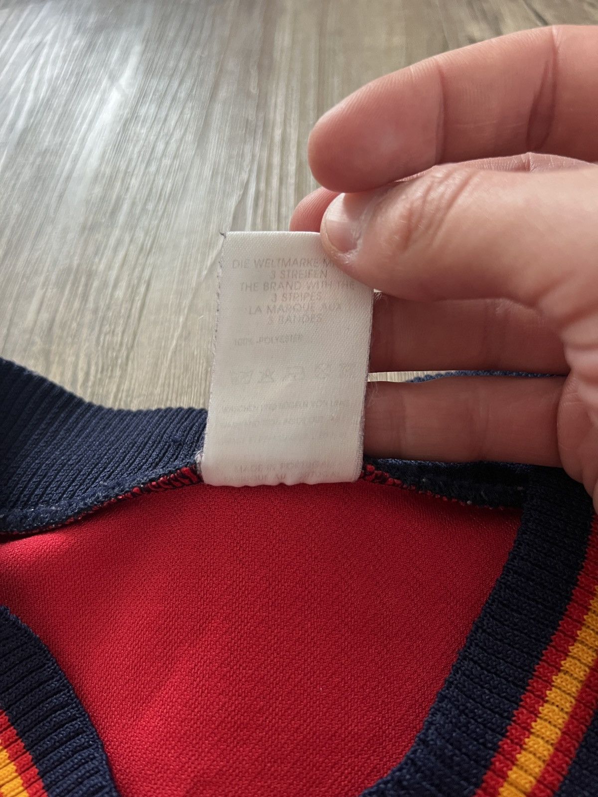 Adidas Adidas Spain 1998/1999 Home Jersey World Cup Size US L / EU 52-54 / 3 - 7 Thumbnail