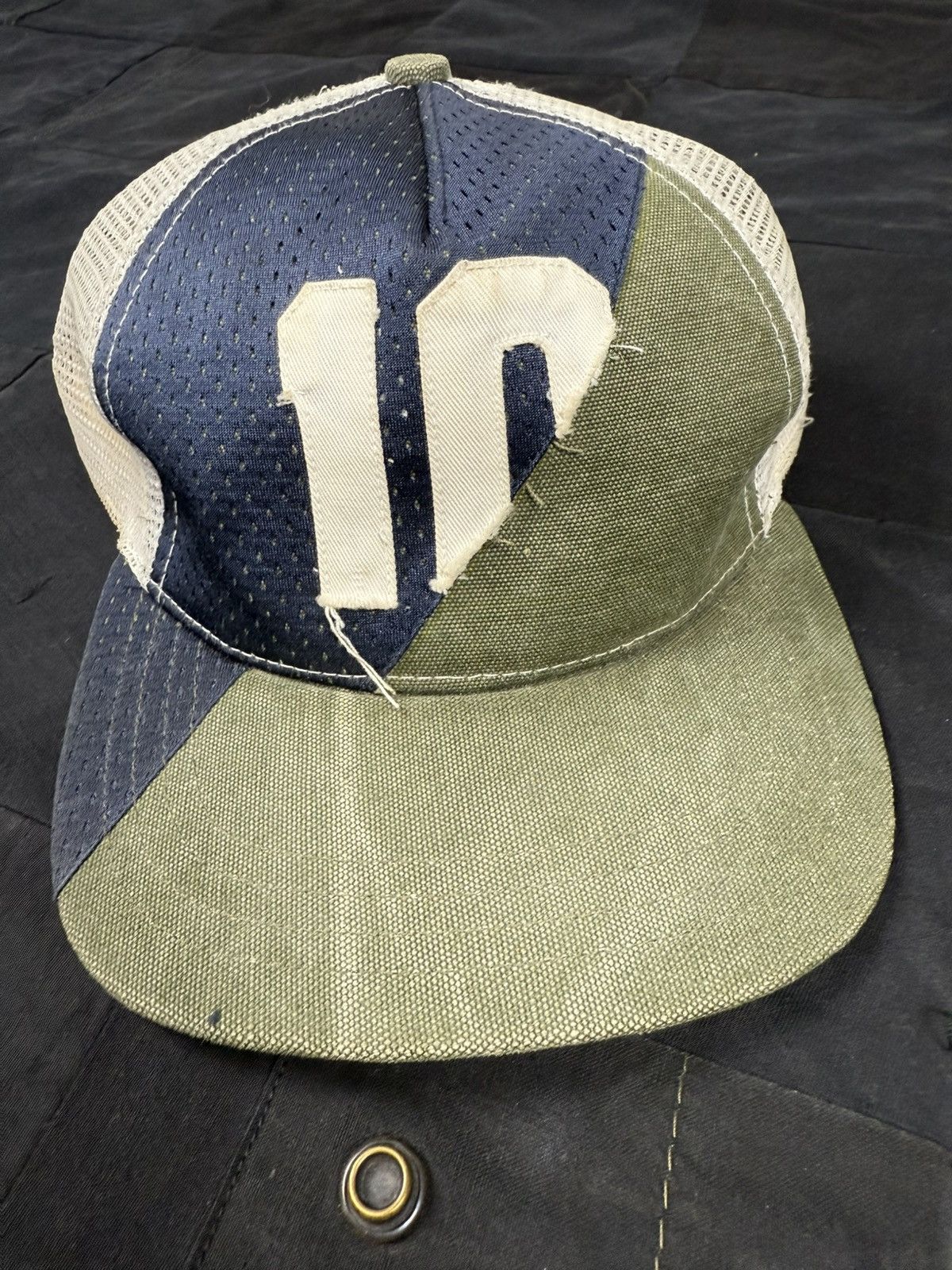 Greg Lauren 50/50 Army Trucker Hat Size ONE SIZE - 2 Thumbnail