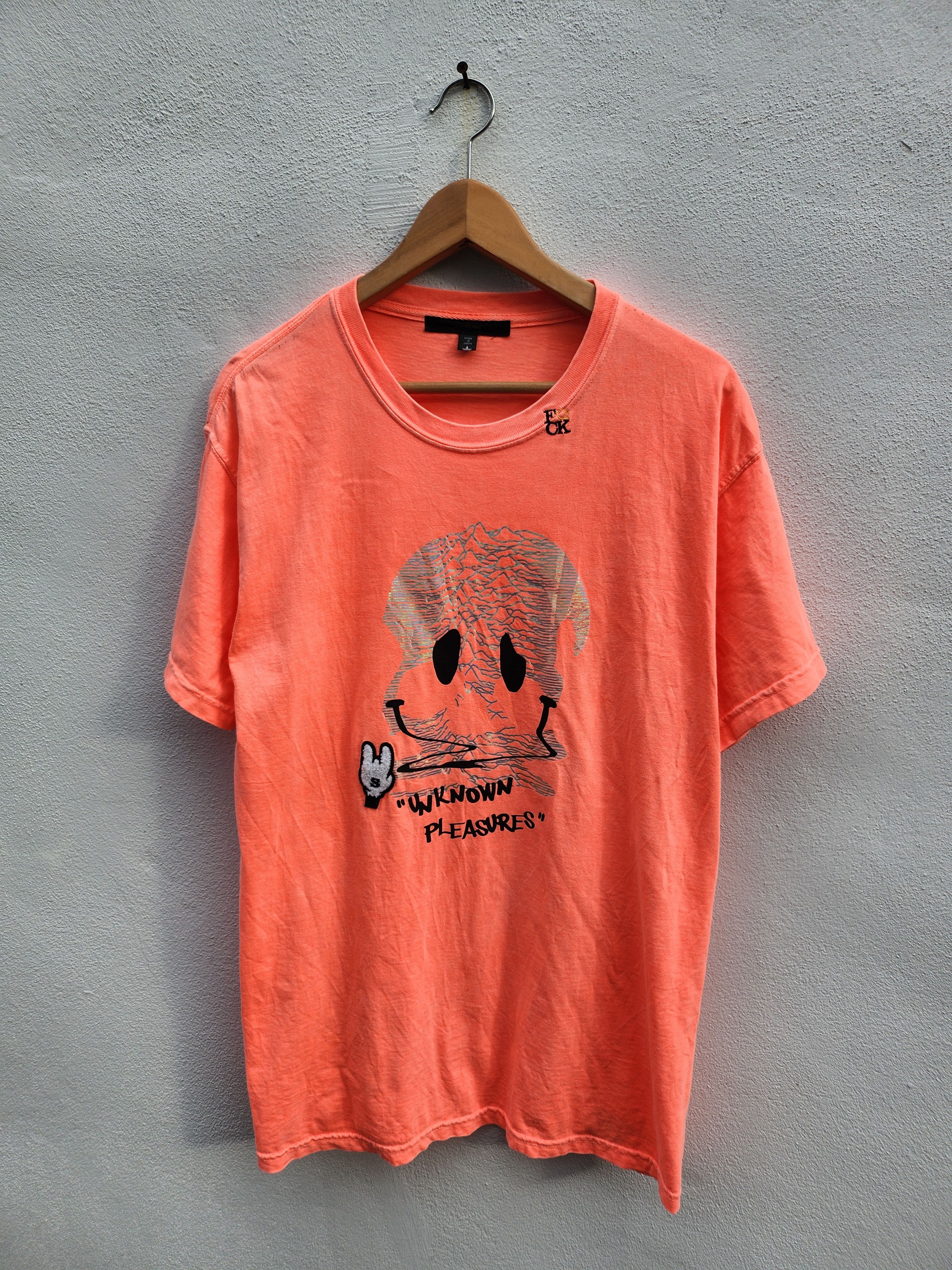 Japanese Brand 💥 Libral Inc Stud Muffin Unknown Pleasures Japan Tee Size US L / EU 52-54 / 3 - 2 Thumbnail