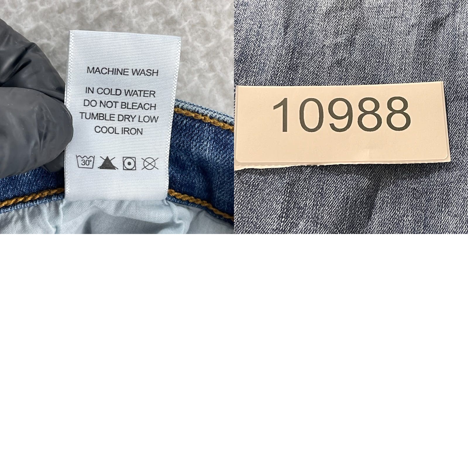 Denime Judy Blue Flare Jeans Womens Size 27 Blue Denim High-Rise Frayed Hem Casual Jeans Womens Regular Blue 27in Inseam 27.5in Light Wash Size 27" / US 4 / IT 40 - 10 Thumbnail