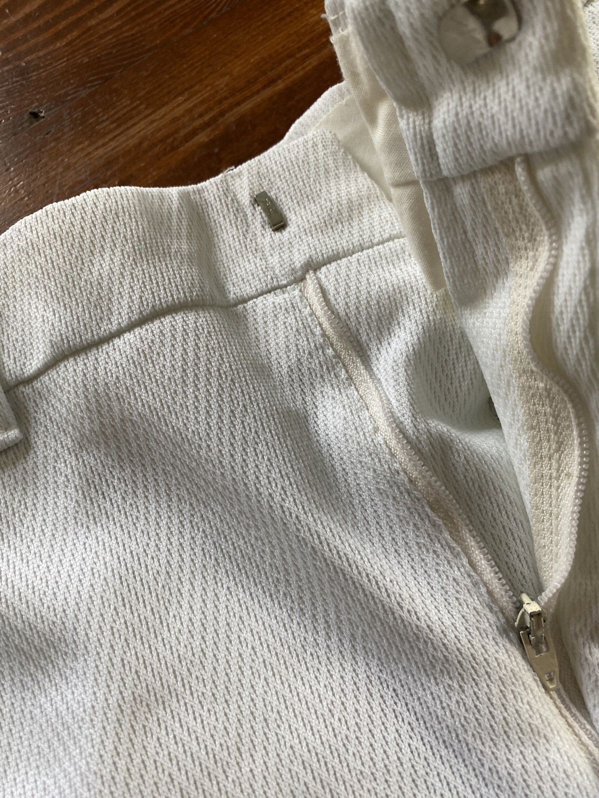 Levi's × Vintage Vintage 80’s Levi’s Mr. Levis Knit White Shorts Size US 31 - 10 Thumbnail