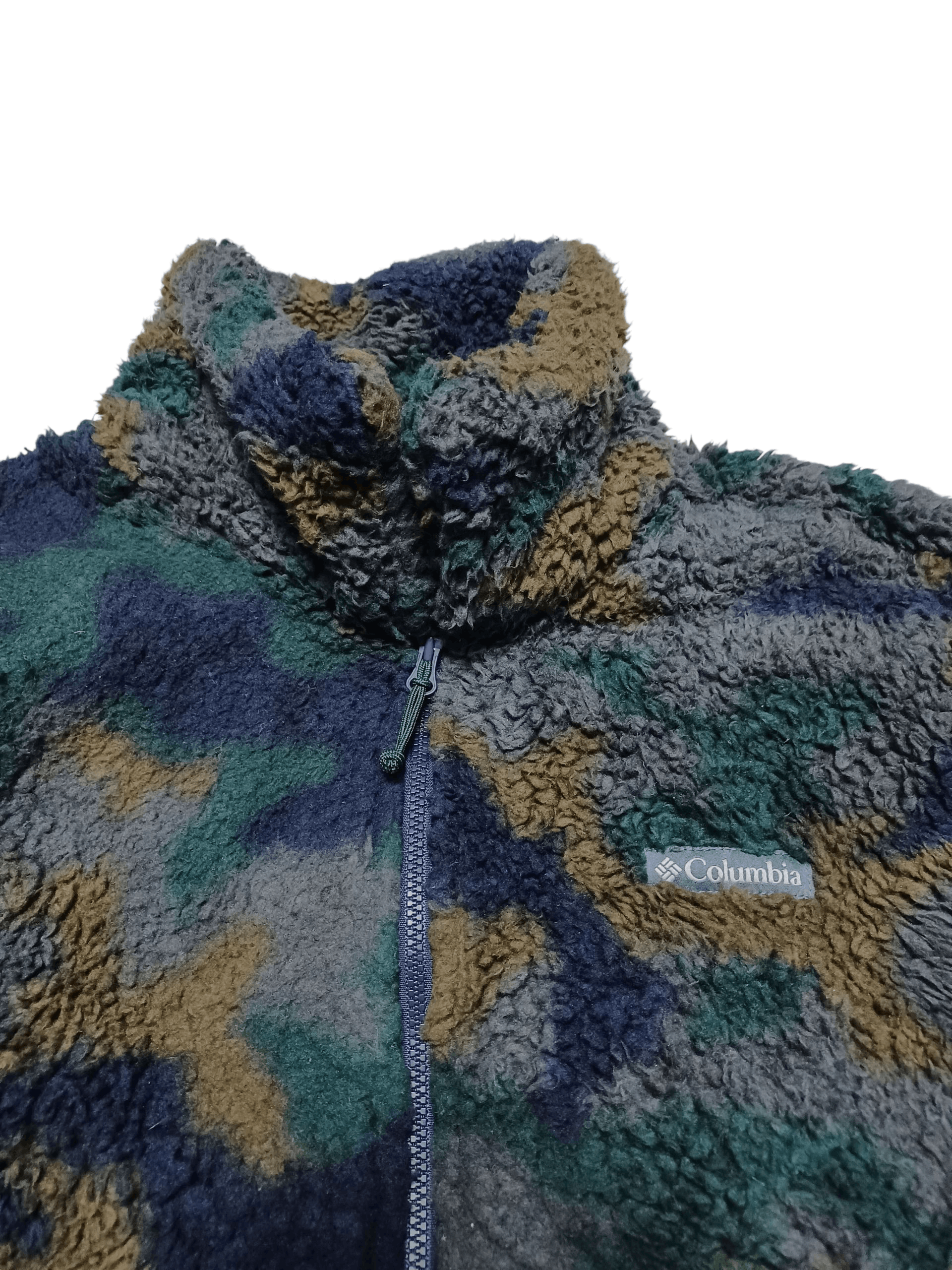 Columbia COLUMBIA LADY`S FLEECE TEDDY OUTDOOR CAMO JACKET Size L / US 10 / IT 46 - 2 Thumbnail