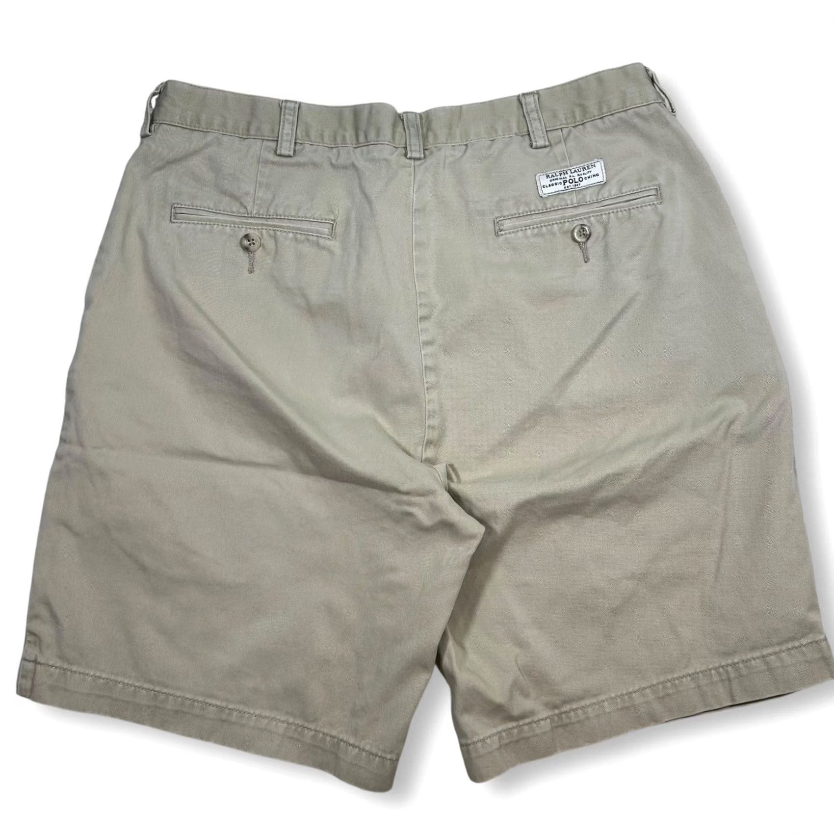 Polo Ralph Lauren VINTAGE Polo Ralph Lauren (no) 34 - Classic Chino Shorts Prospect Beige Cotton Casual Men Size US S / EU 44-46 / 1 - 2 Thumbnail