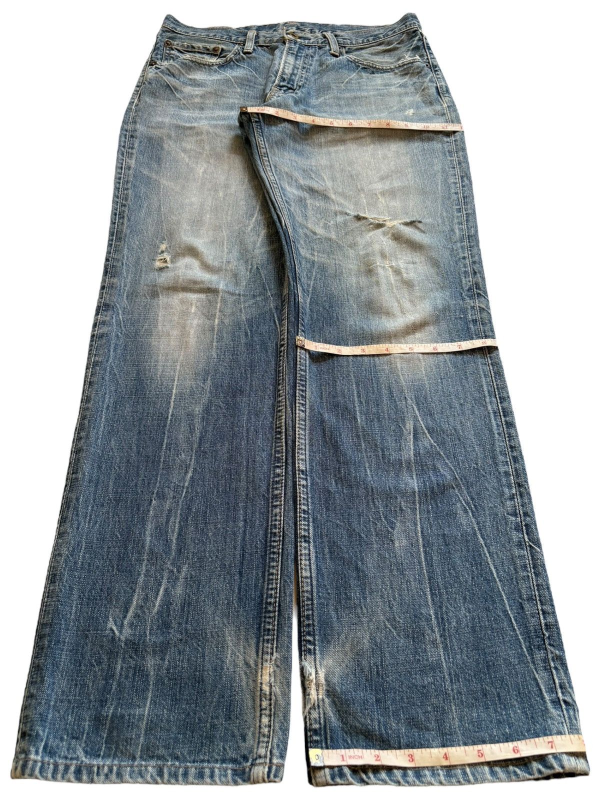 Levi's SALES🔥Vintage 90s Levis 502 Mud Wash Distressed Loose Jeans Size US 32 / EU 48 - 14 Thumbnail