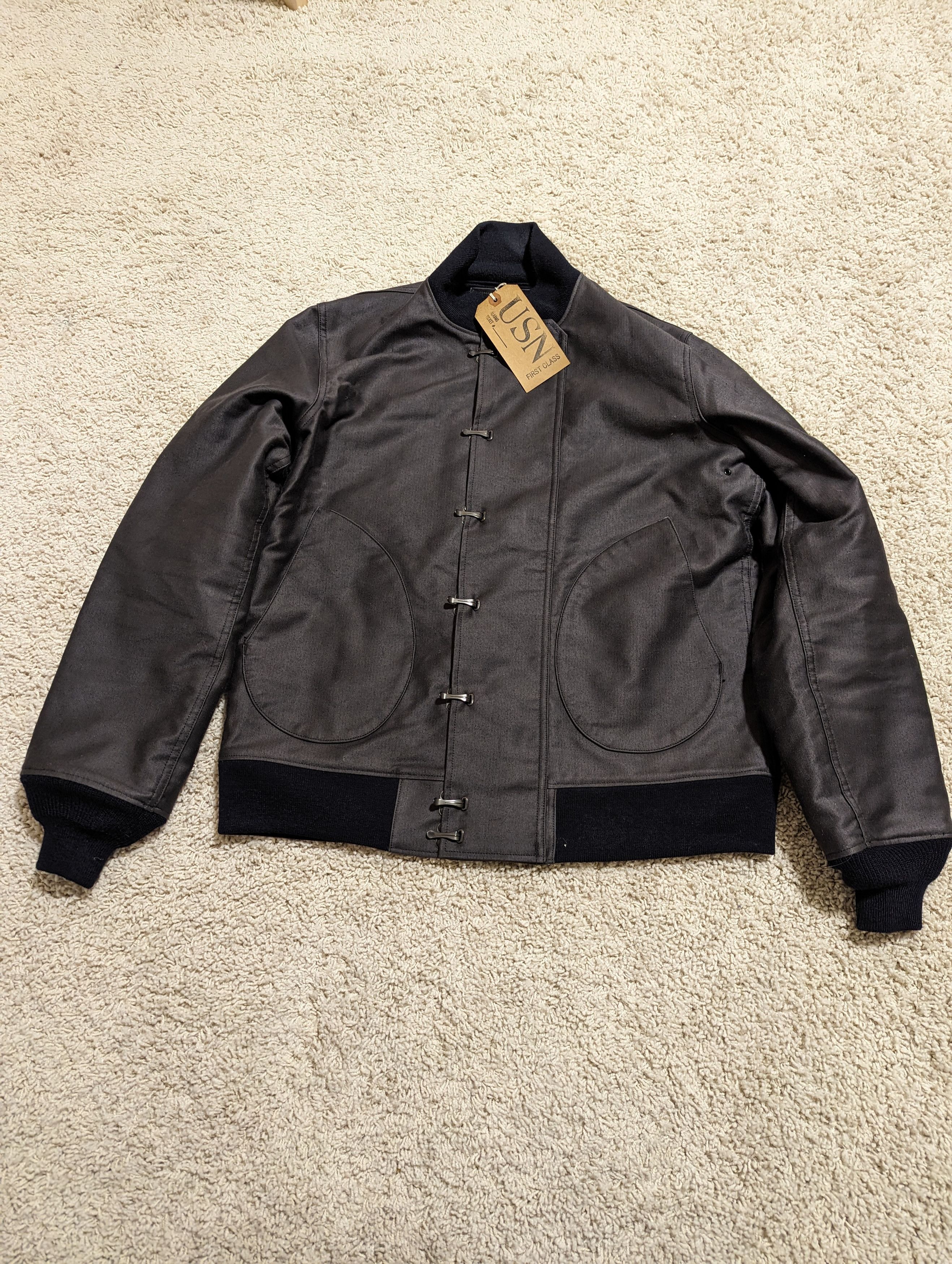 Warehouse Lot 2182 N-1 winter jacket 7-hook front navy blue | Grailed