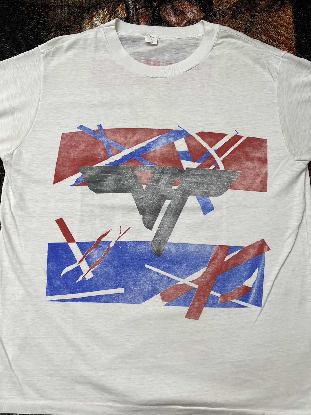 Vintage Vintage 80s Van Halen Tee Size US L / EU 52-54 / 3 - 4 Thumbnail