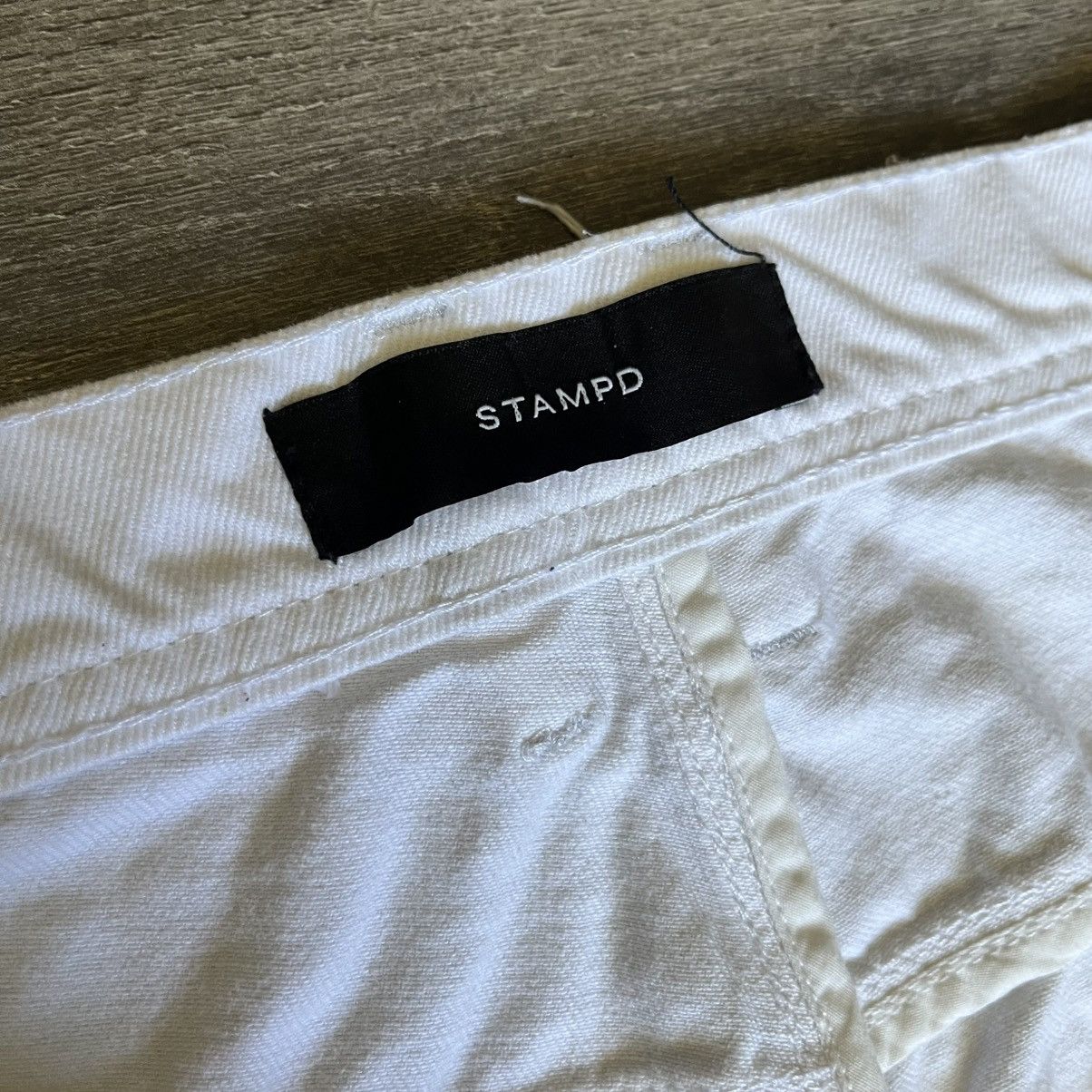 Stampd Stampd White Distressed Slim Fit Skinny Denim Jeans 34x34 Size US 34 / EU 50 - 9 Thumbnail