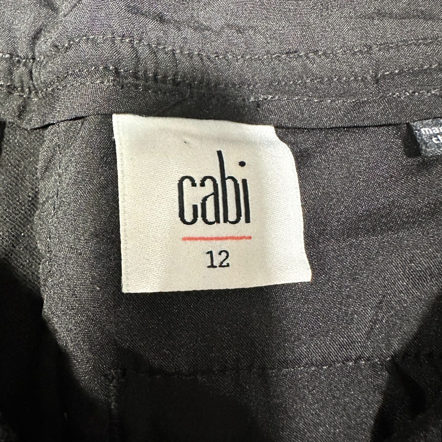 Vintage CAbi Pants Womens 12 Camden Trouser Black Stretch Back Zip Bootcut Jeans Pants Women Regular Slim Modern Equestrian 12 Black Womens Size 34" / US 12 / IT 48 - 4 Thumbnail