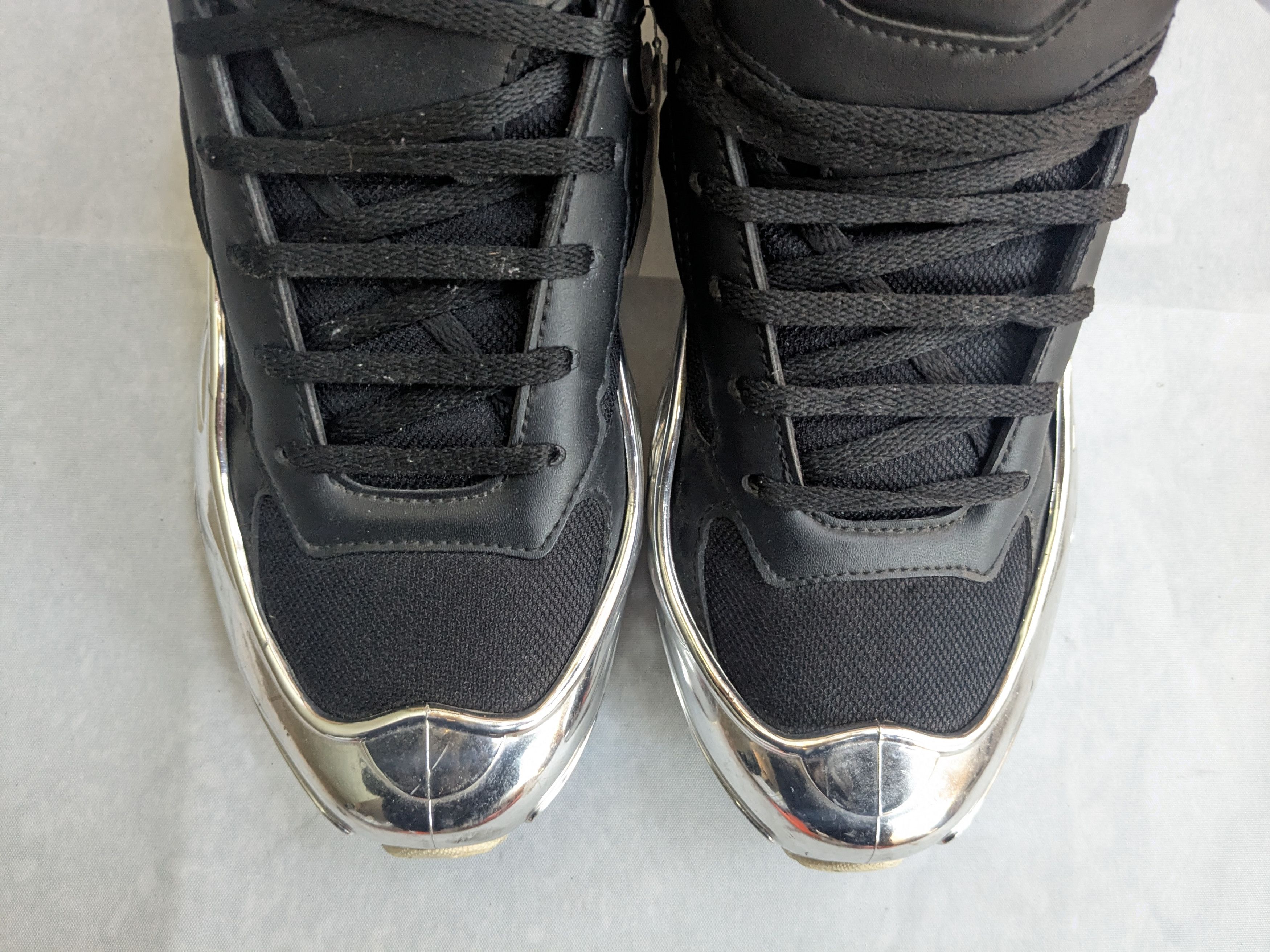 Raf Simons Adidas x Raf Simons Ozweego Mirrored Black Silver EE7944 Size US 9 / EU 42 - 4 Thumbnail