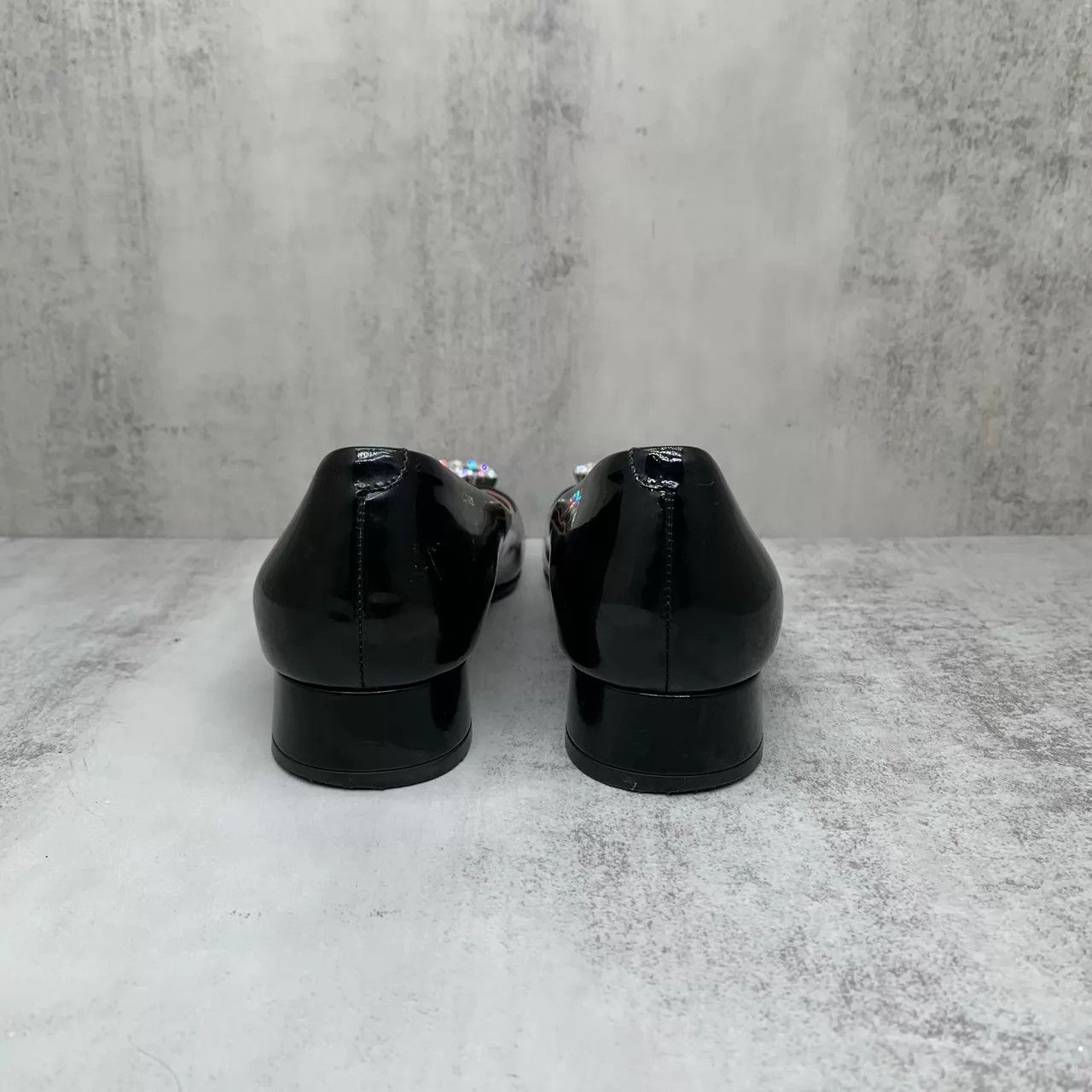 Gucci Gucci Black Patent Leather Crystal Sneaker EU 36.5 95new Size US 6 / IT 36 - 5 Thumbnail