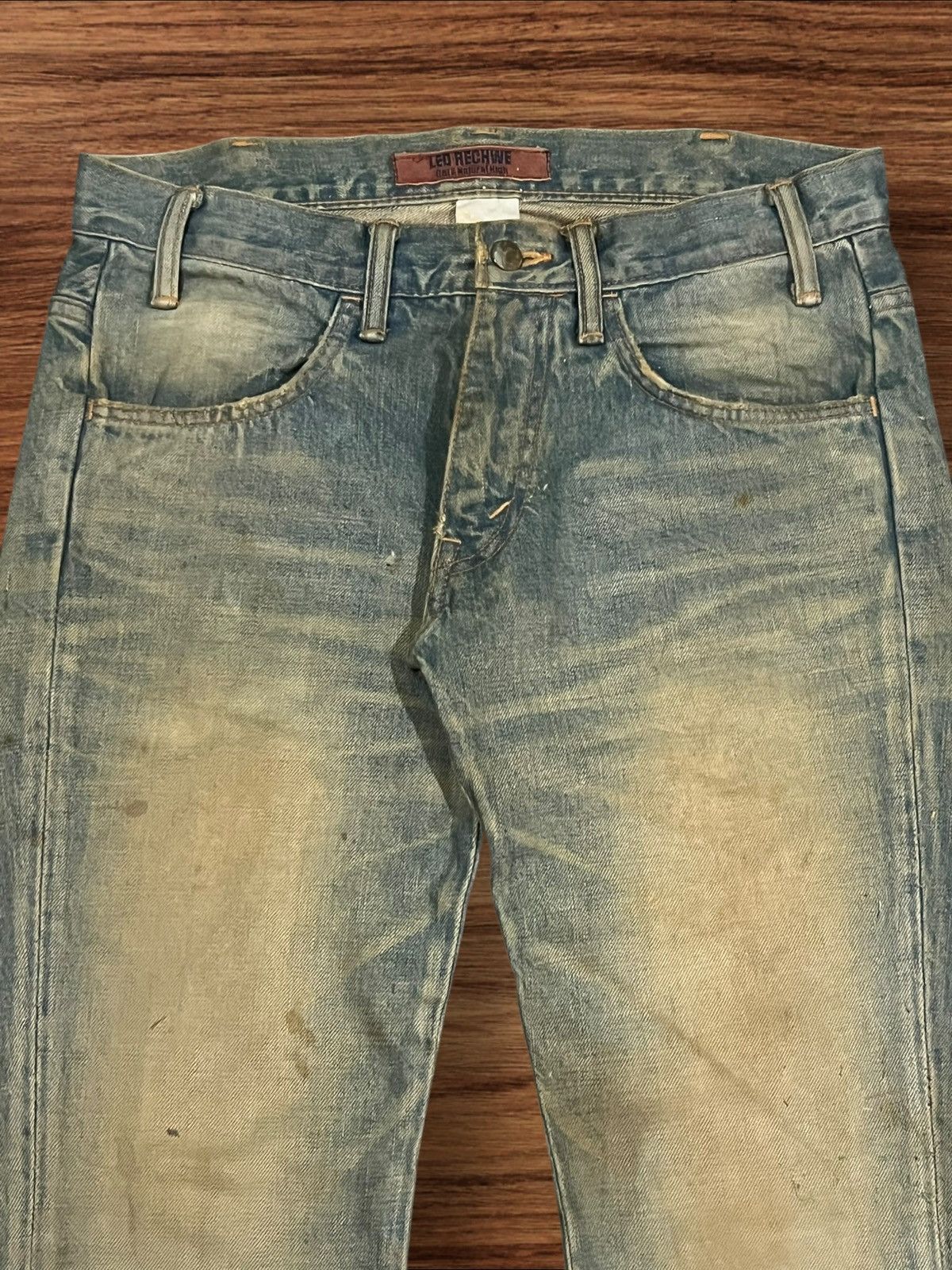 Undercover Led Rechwe Fragment Design Mud Washed Thunder Flare Jeans Size US 30 / EU 46 - 4 Thumbnail