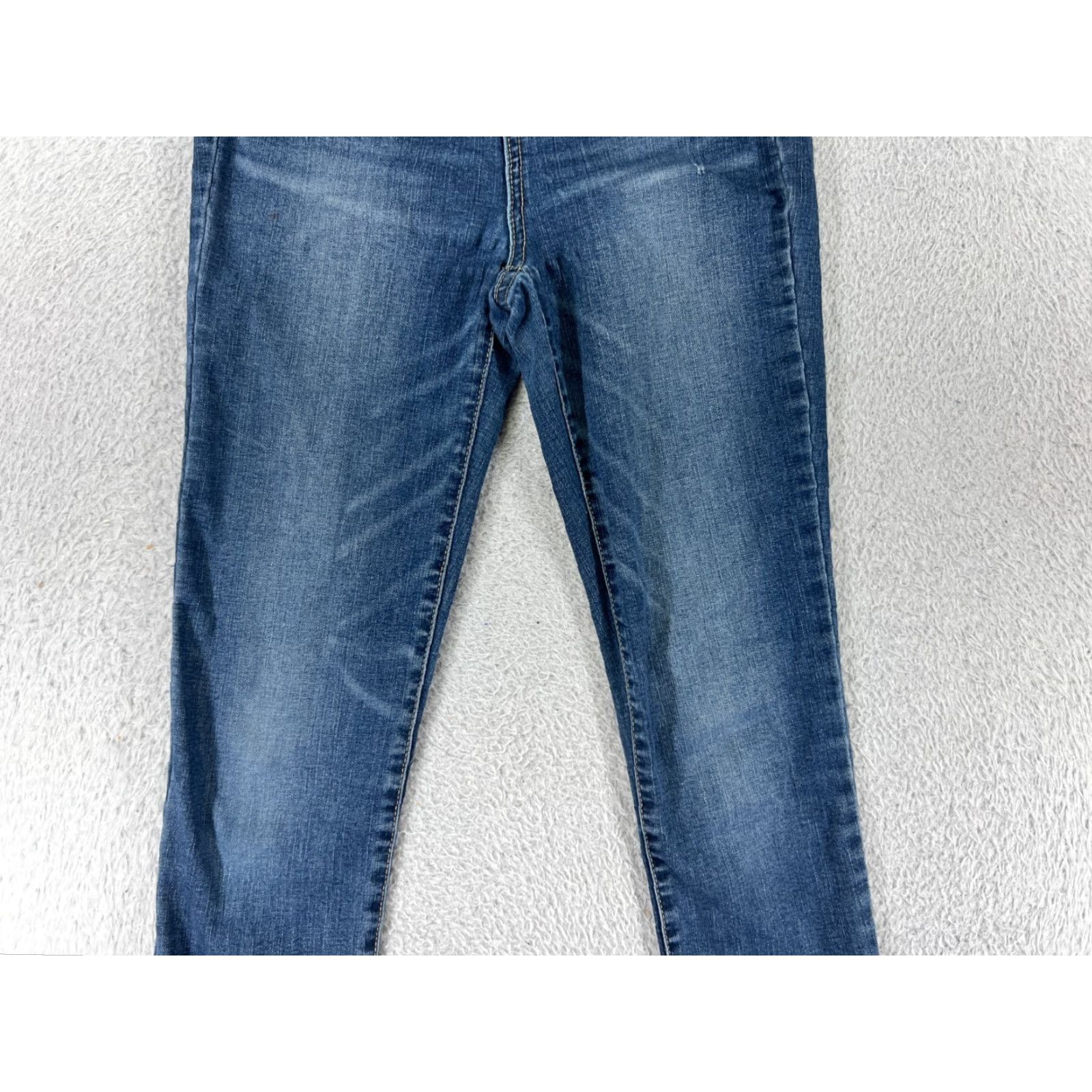 Vintage Rewash Vintage Womens Jeans Skinny Tapered High Rise Blue Denim 28 Inseam Cotton Blend 90s Fashion Ladies Size 25" / US 0 / IT 36 - 7 Thumbnail