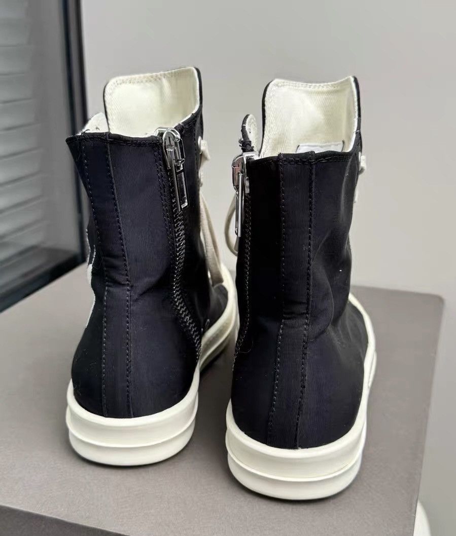 Rick Owens Drkshdw Rick Owens black and white canvas high-top sneakers Size US 5 / IT 35 - 5 Thumbnail