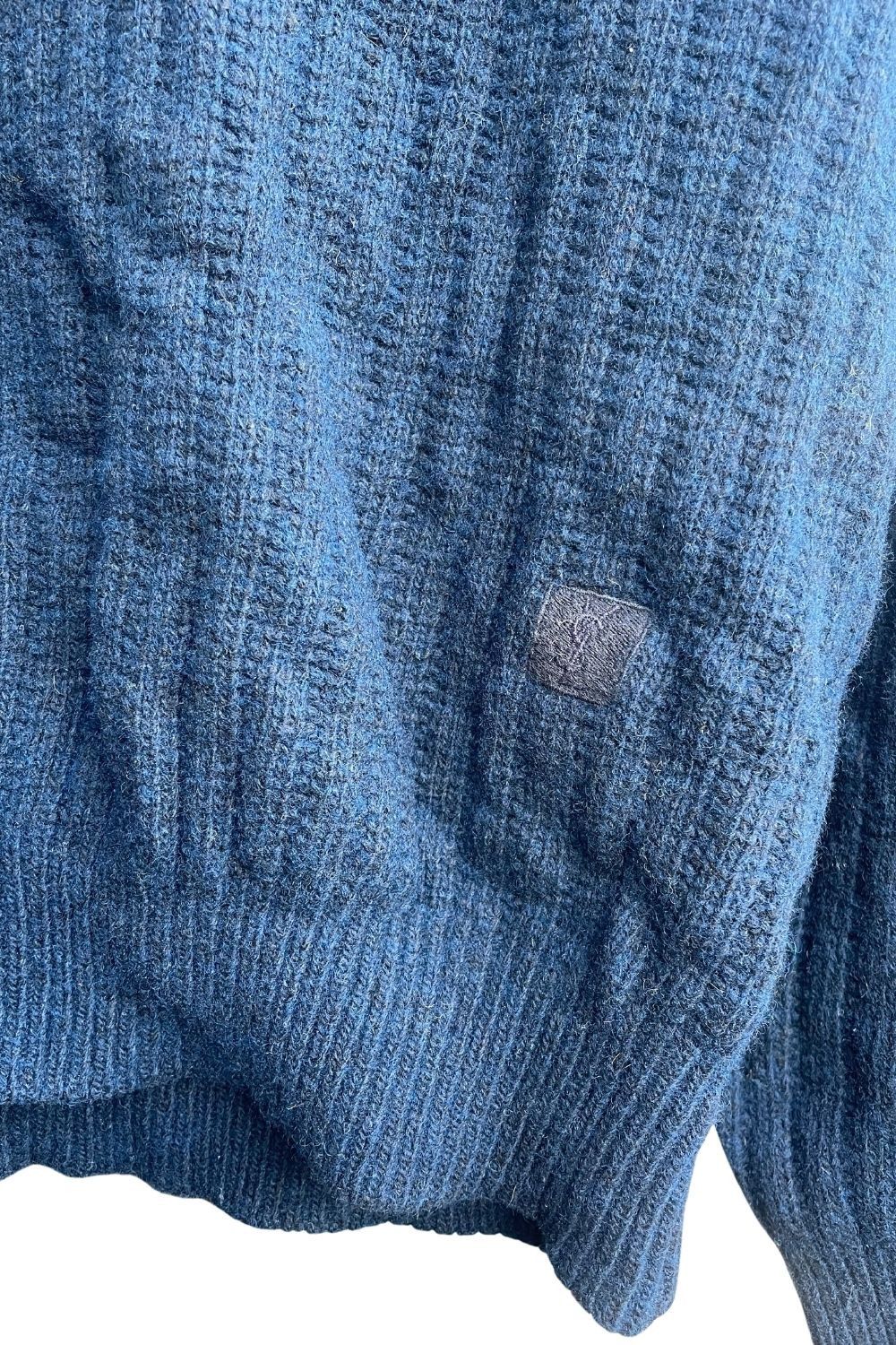 Vintage × Yves Saint Laurent Yves Saint Laurent Vintage Jumper Blue Size M-L Size US M / EU 48-50 / 2 - 2 Thumbnail
